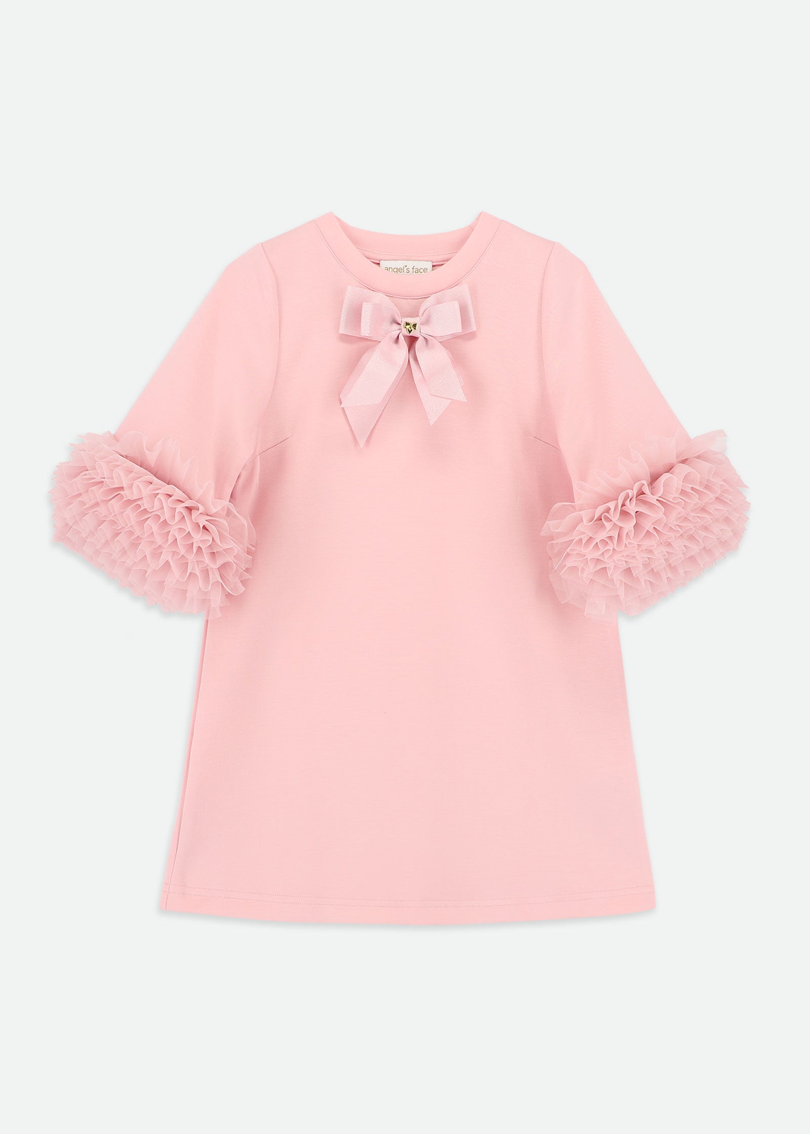 Meryl Ruffle Sleeves Dress Pink