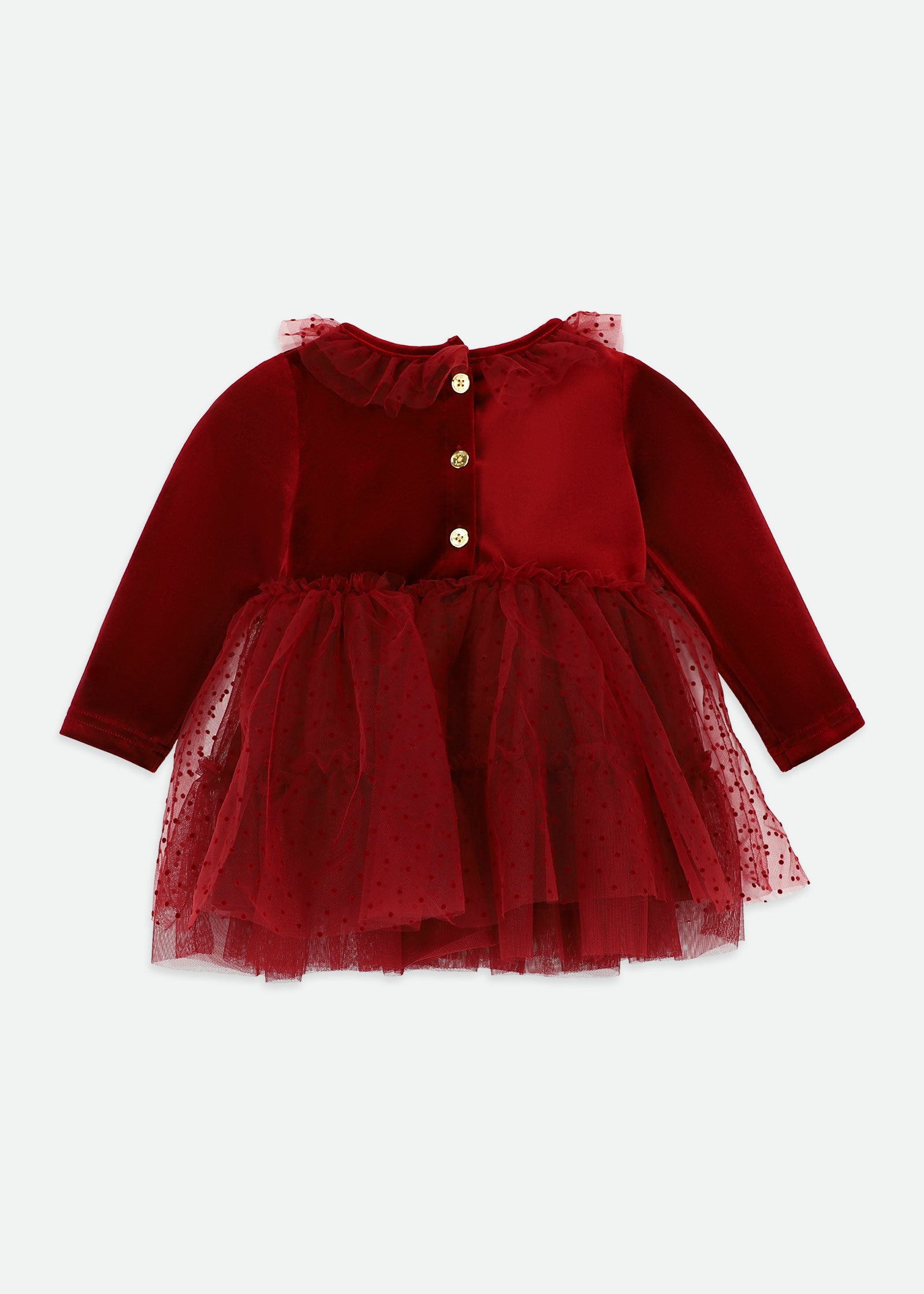 Micha Velveteen Baby Dress Port