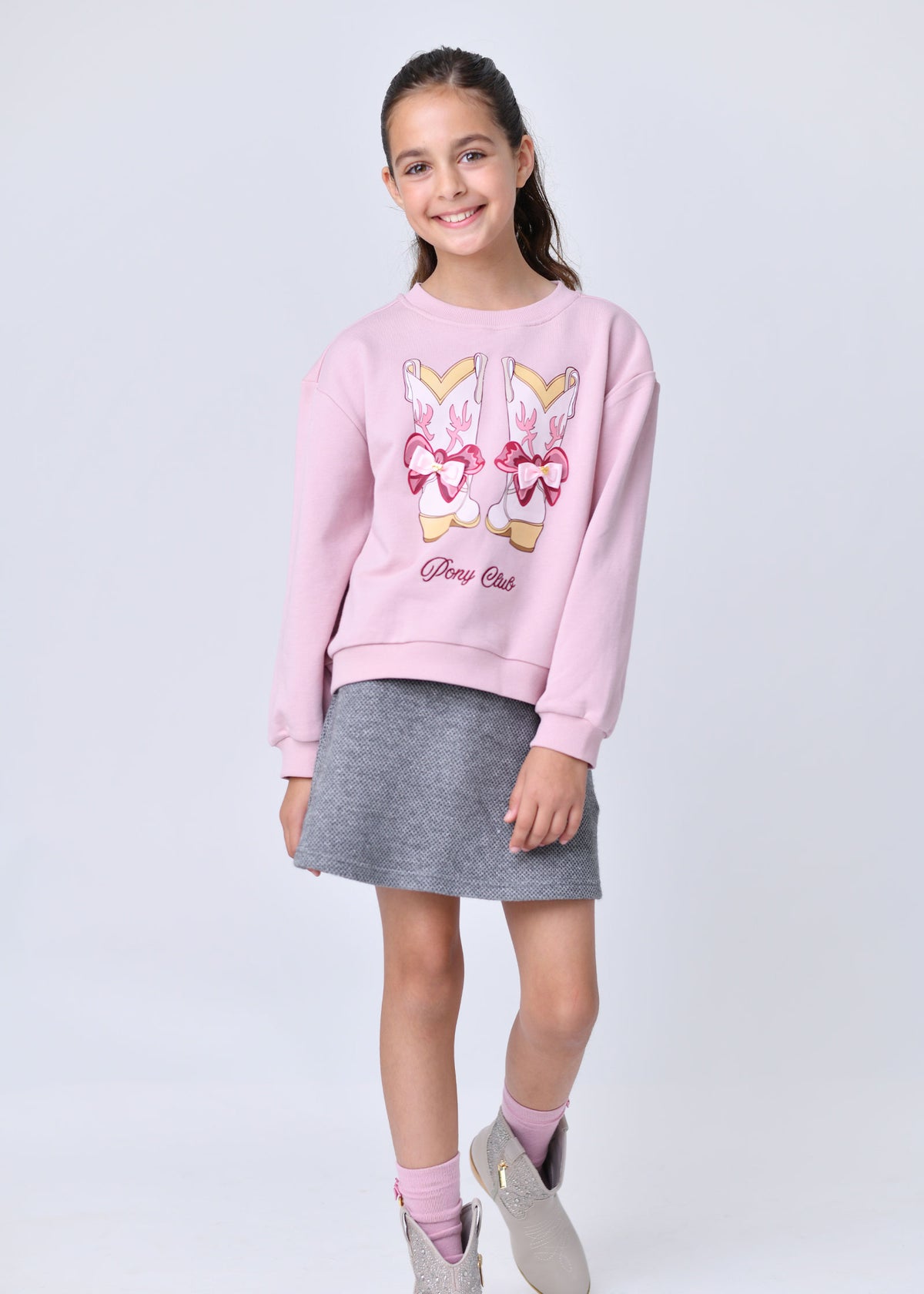 Miley Printed Sweatshirt Vintage Rose