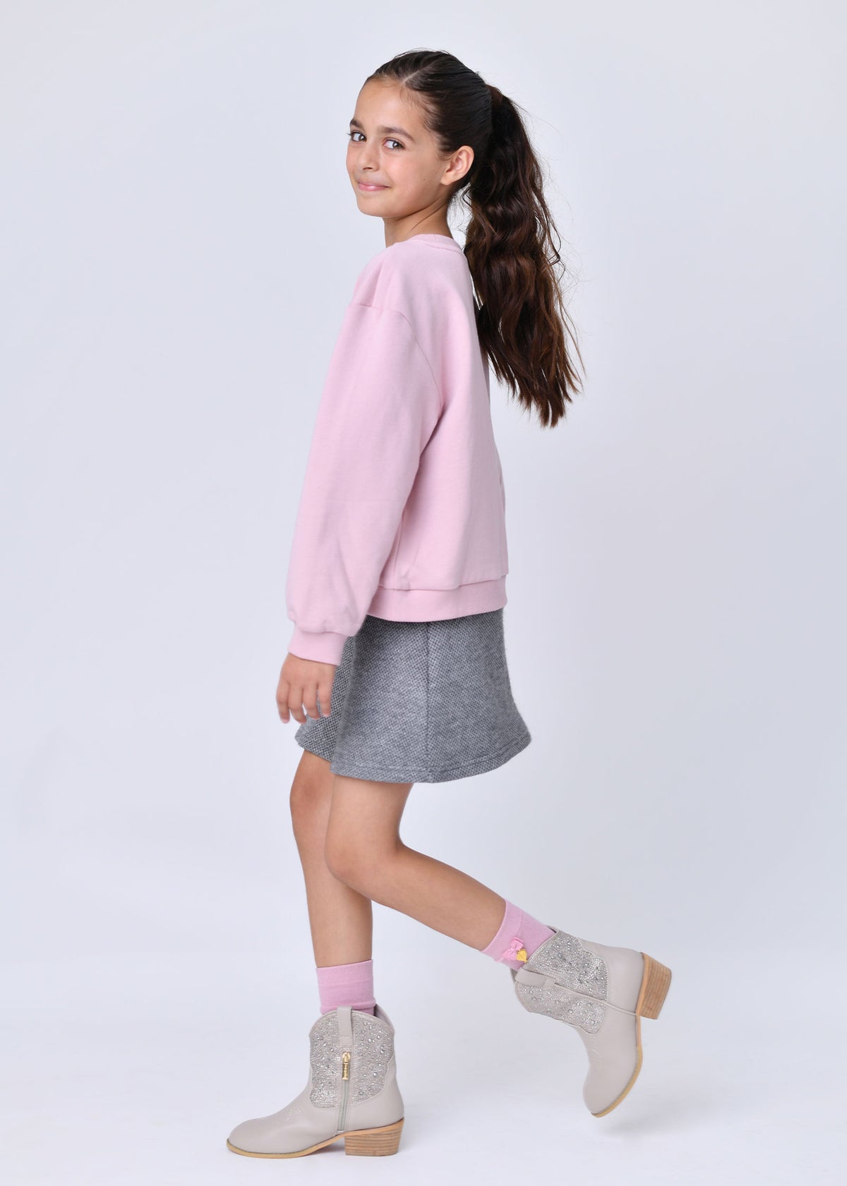 Miley Printed Sweatshirt Vintage Rose
