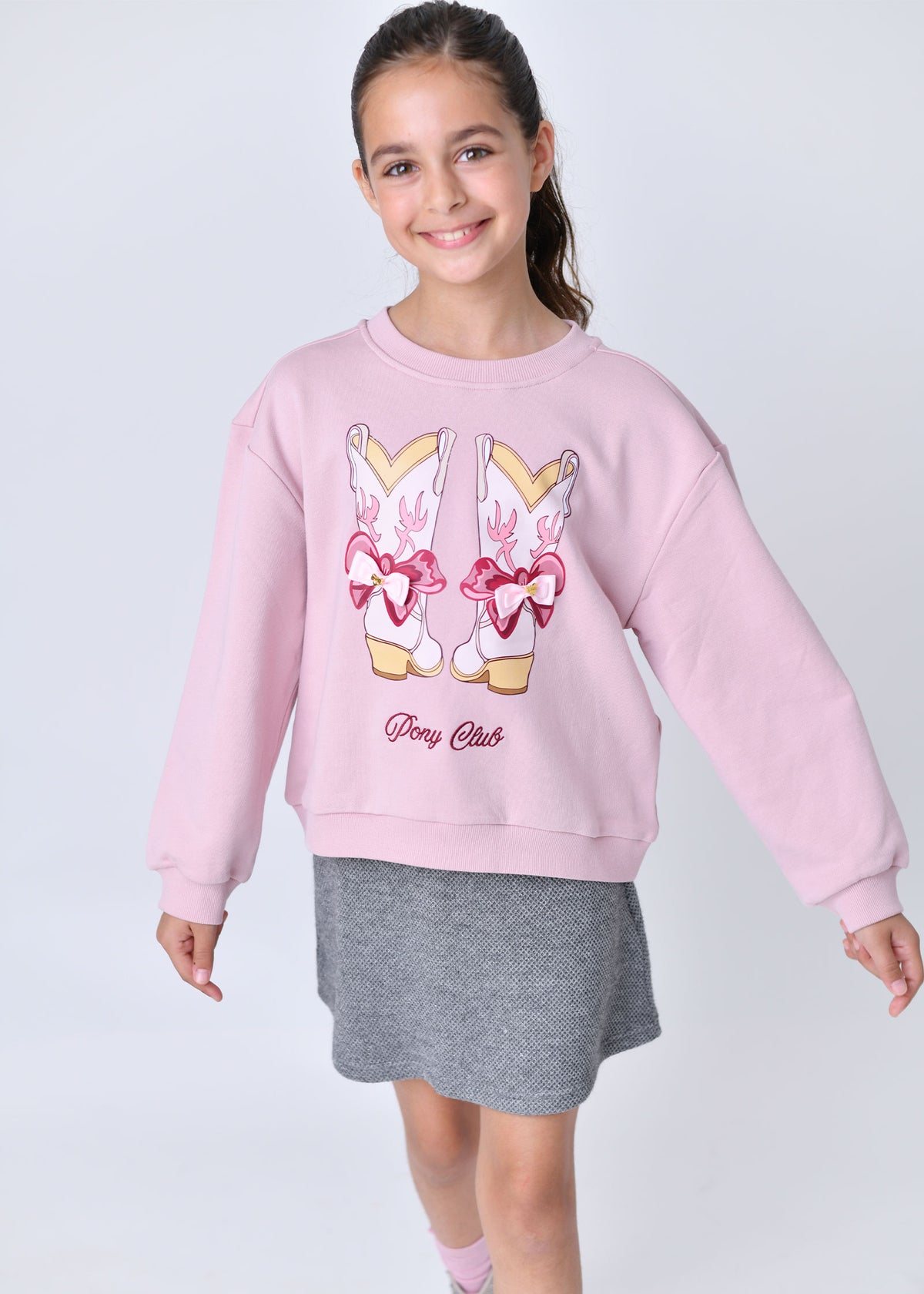 Miley Printed Sweatshirt Vintage Rose