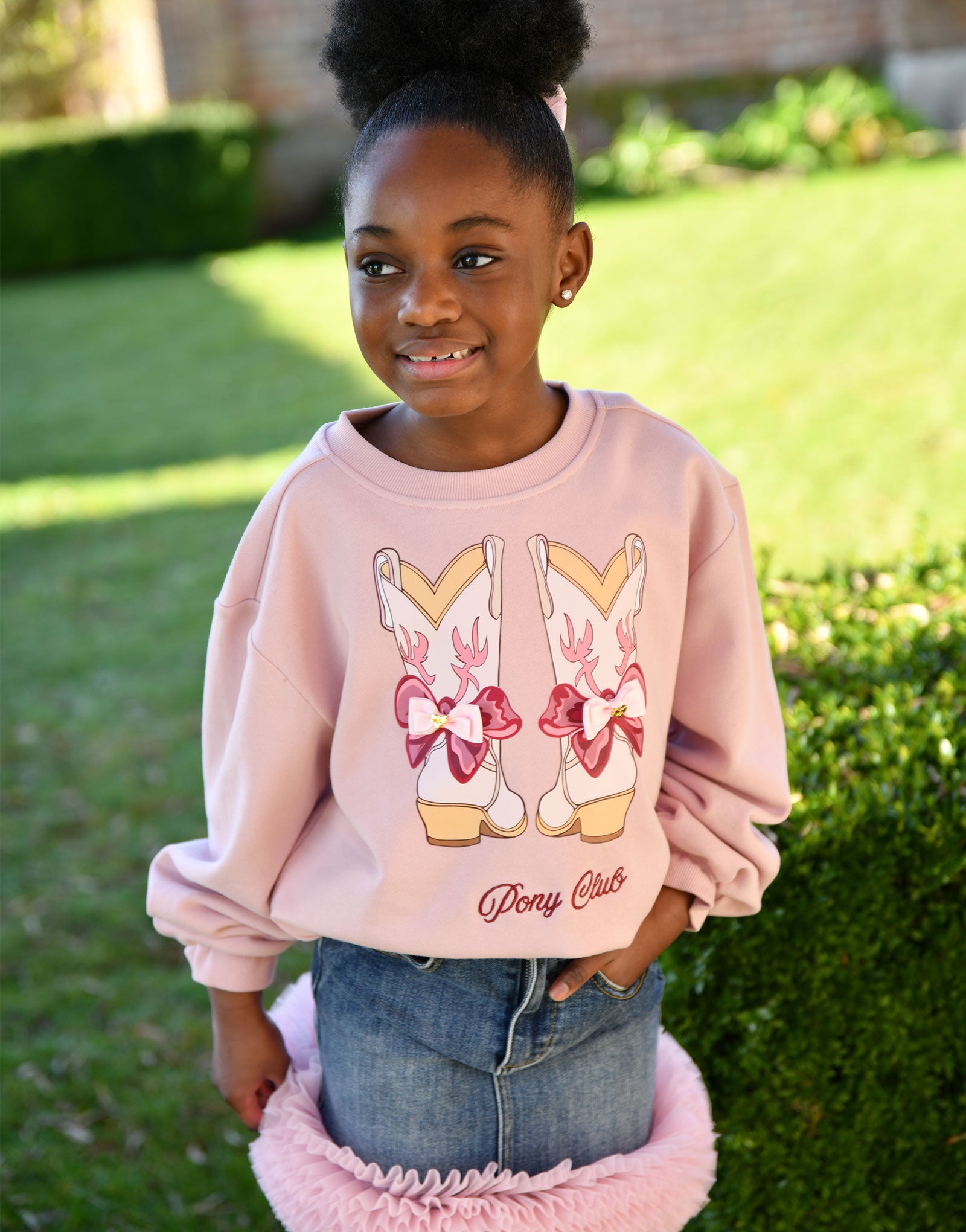 Miley Printed Sweatshirt Vintage Rose