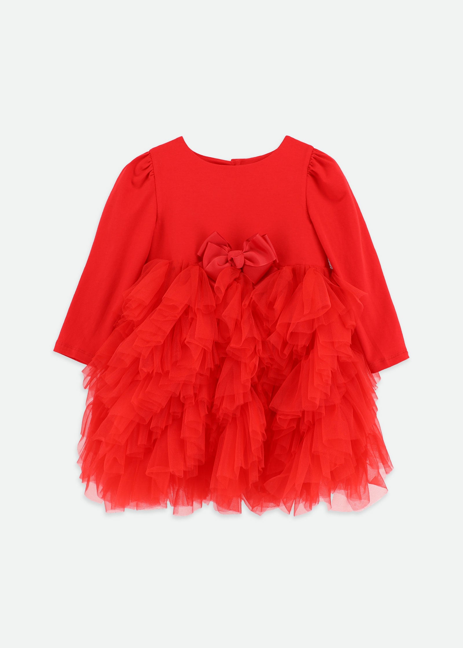 Mille Feuille Baby Dress Red