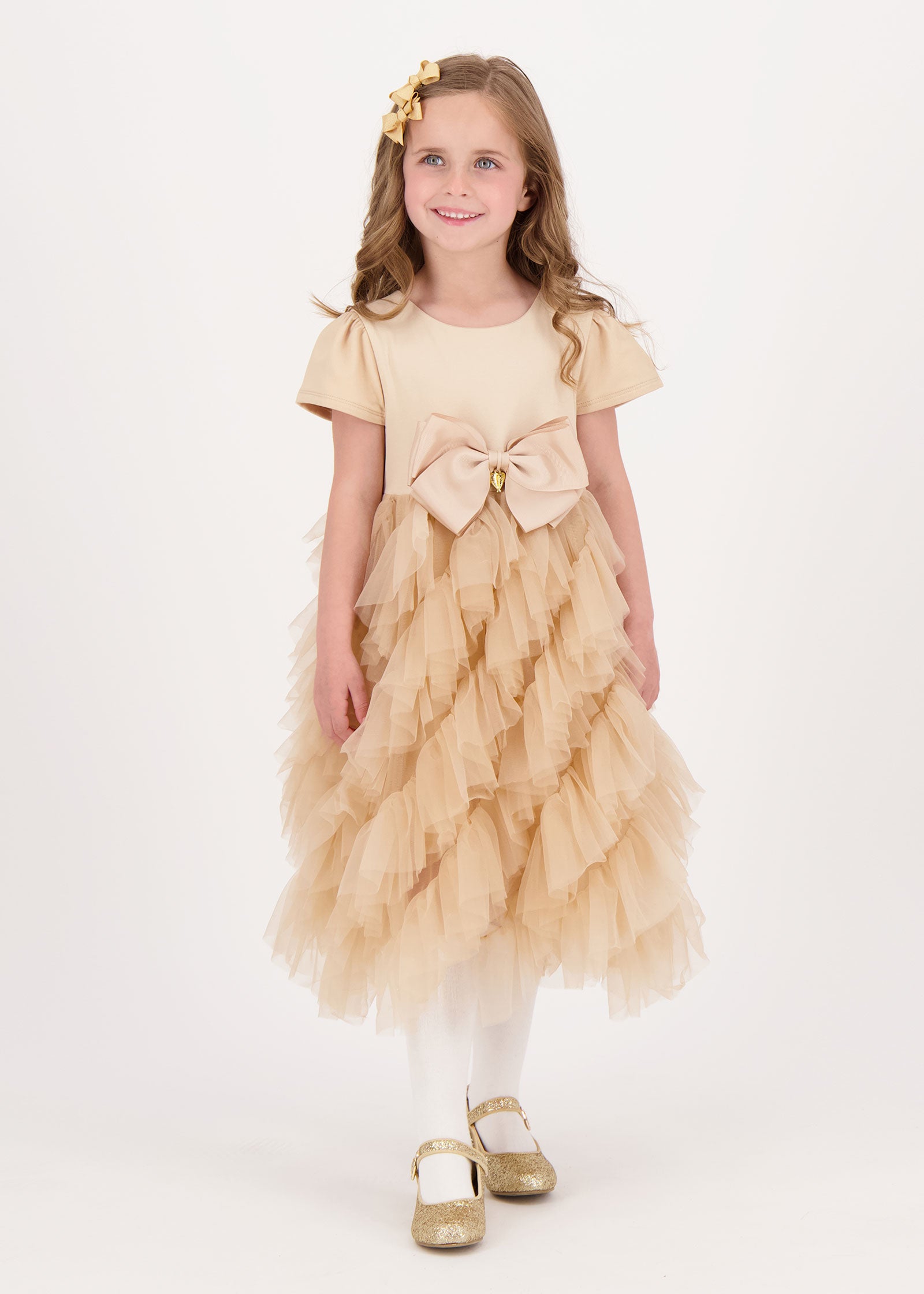 Mille Feuille Dress Sand