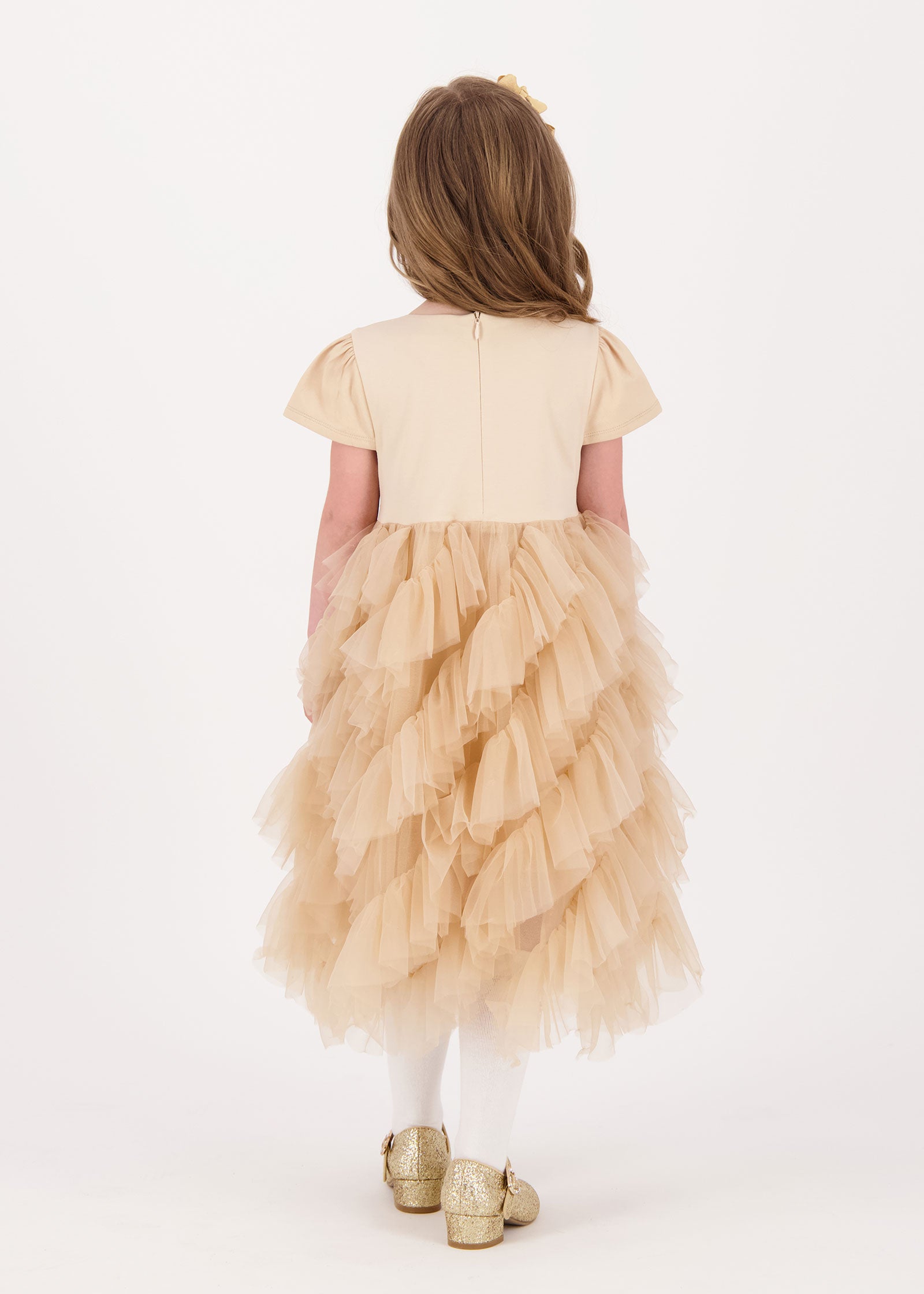 Mille Feuille Dress Sand