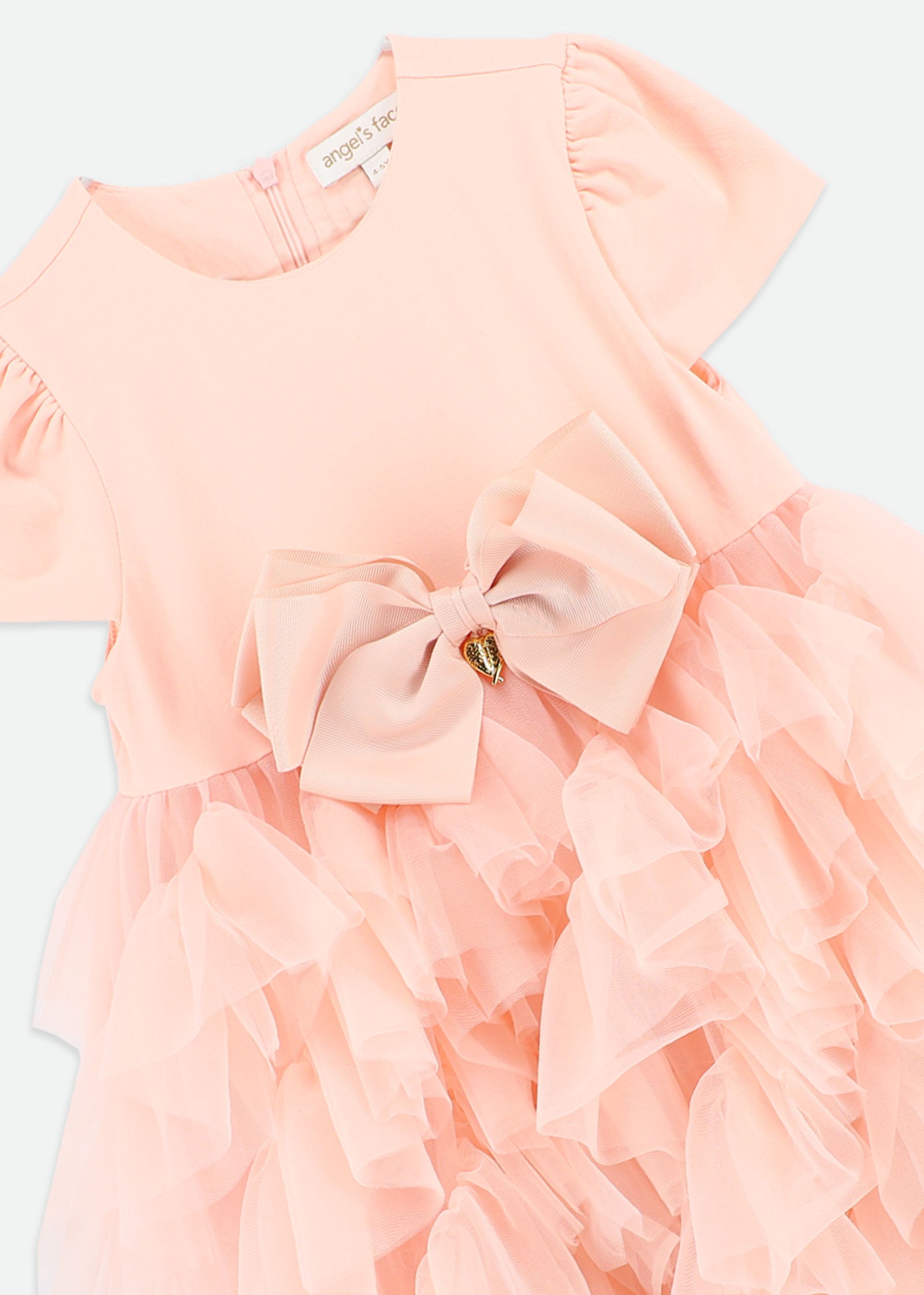 Mille Feuille Dress Peach