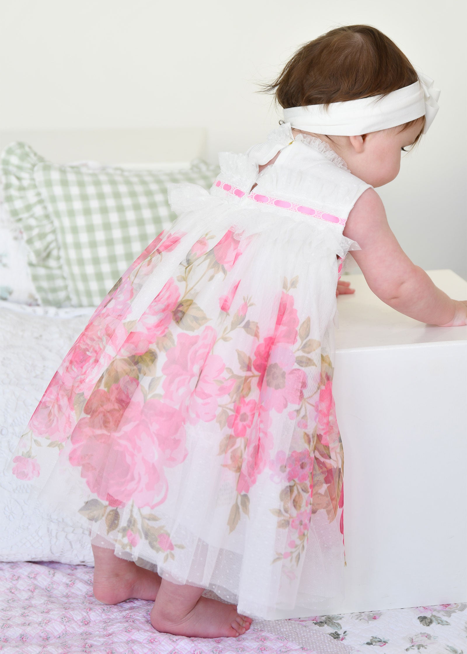 Mindi Tulle Baby Dress Snowdrop