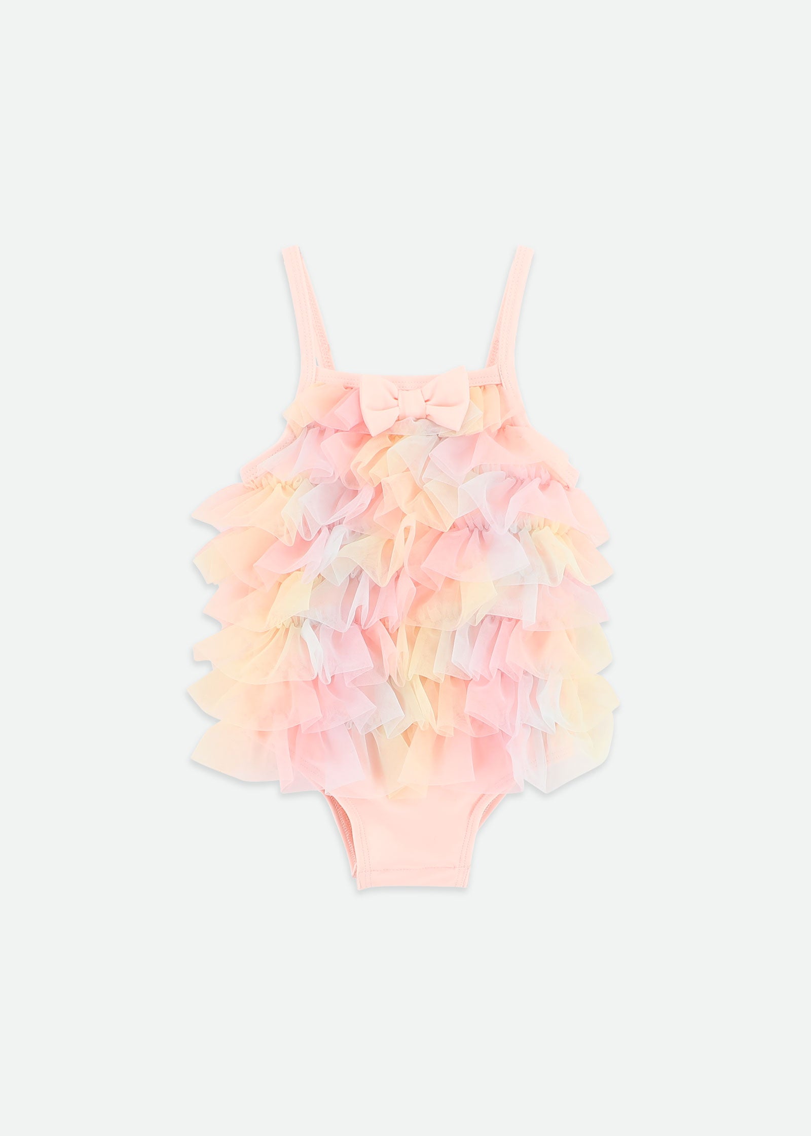 Minnow Rainbow Swimsuit Pale Pink