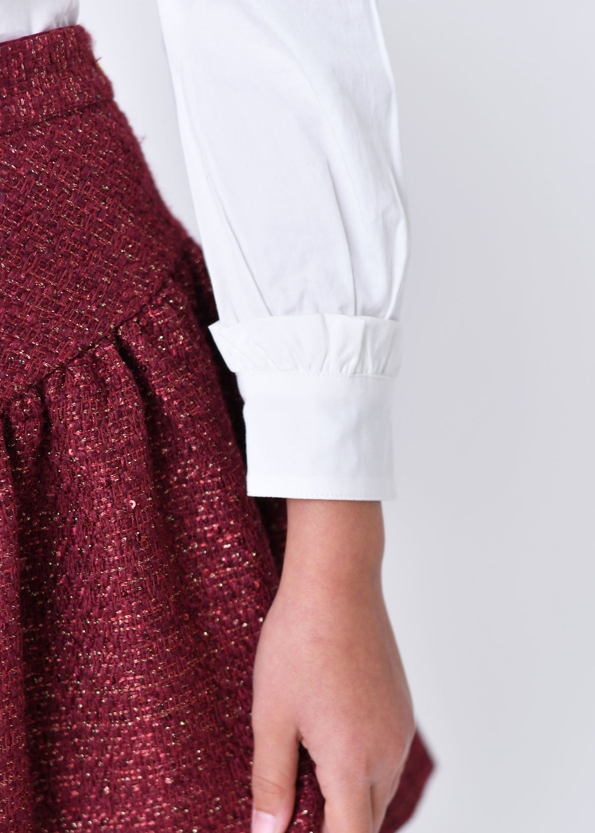 Mira Frill Detail Blouse Snowdrop