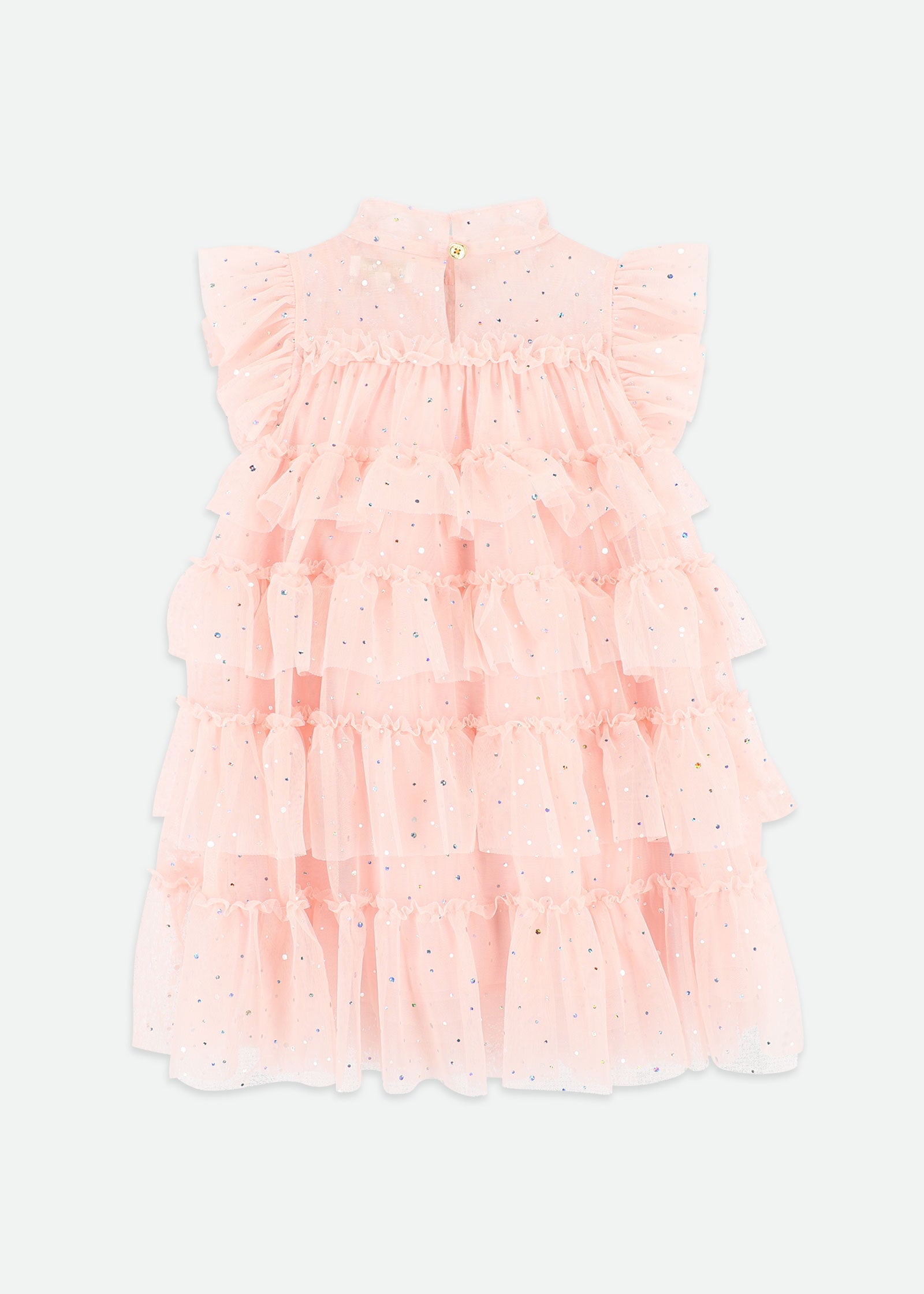 Mitzi Sparkle Tiered Dress Pale Pink