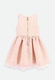 Monty Tiny Flower Jacquard Dress Blush Pink