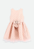 Monty Tiny Flower Jacquard Dress Blush Pink