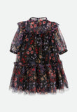 Myrtle Millifiori Tulle Dress Black