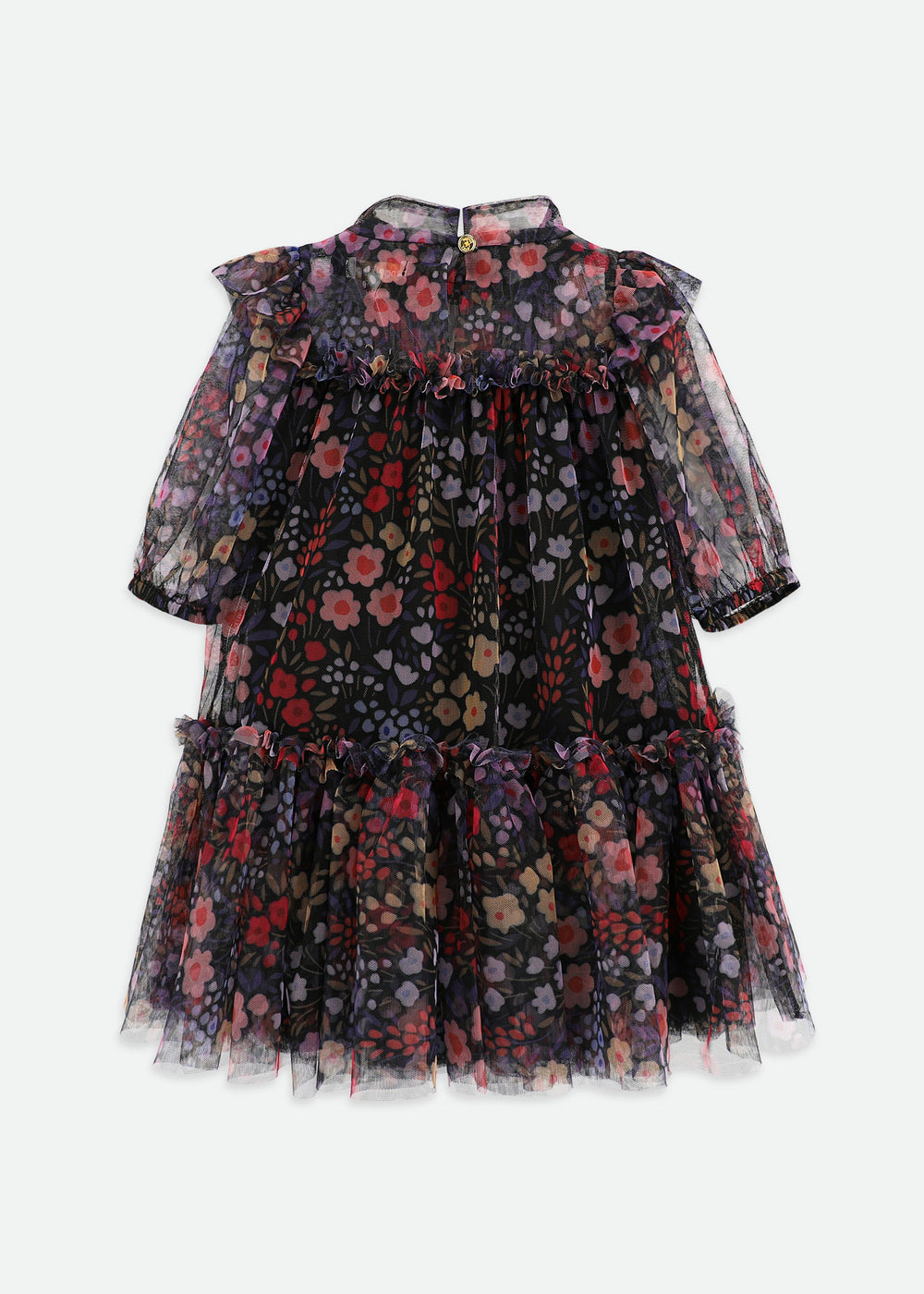 Myrtle Millifiori Tulle Dress Black