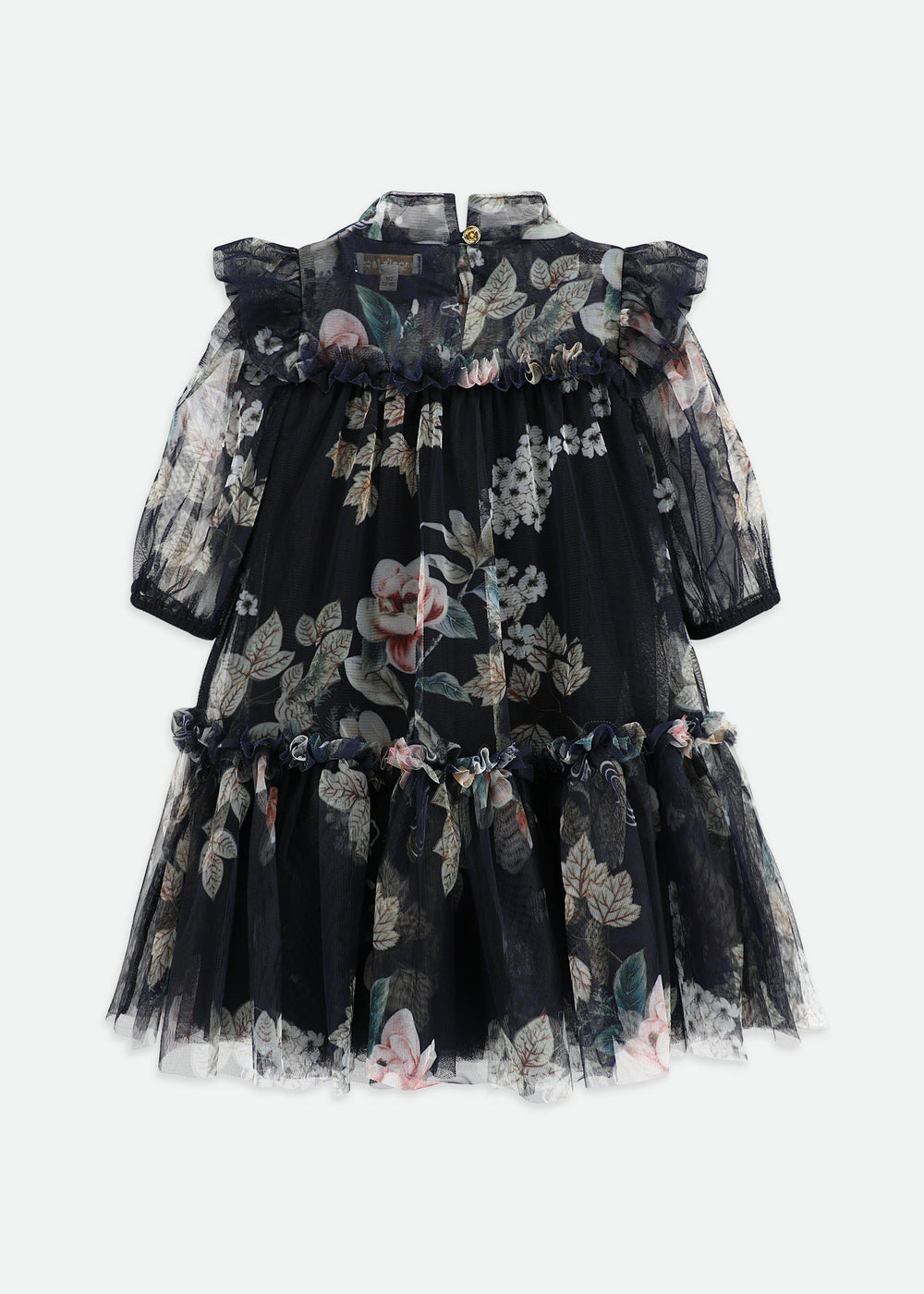 Myrtle Flower Tulle Dress Navy