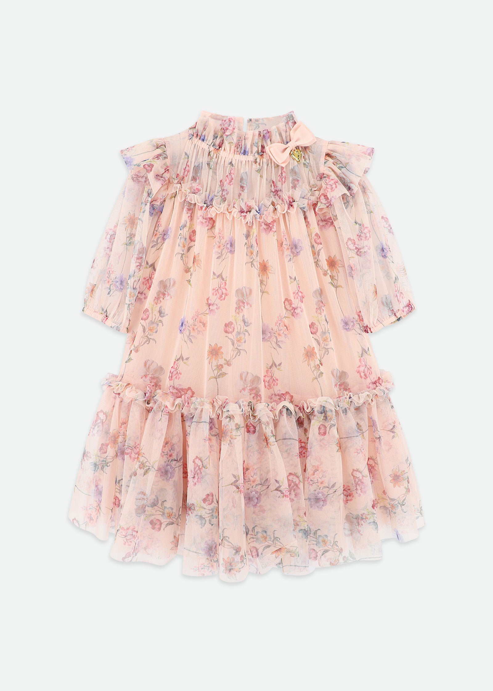 Myrtle Trail Flower Dress Peach