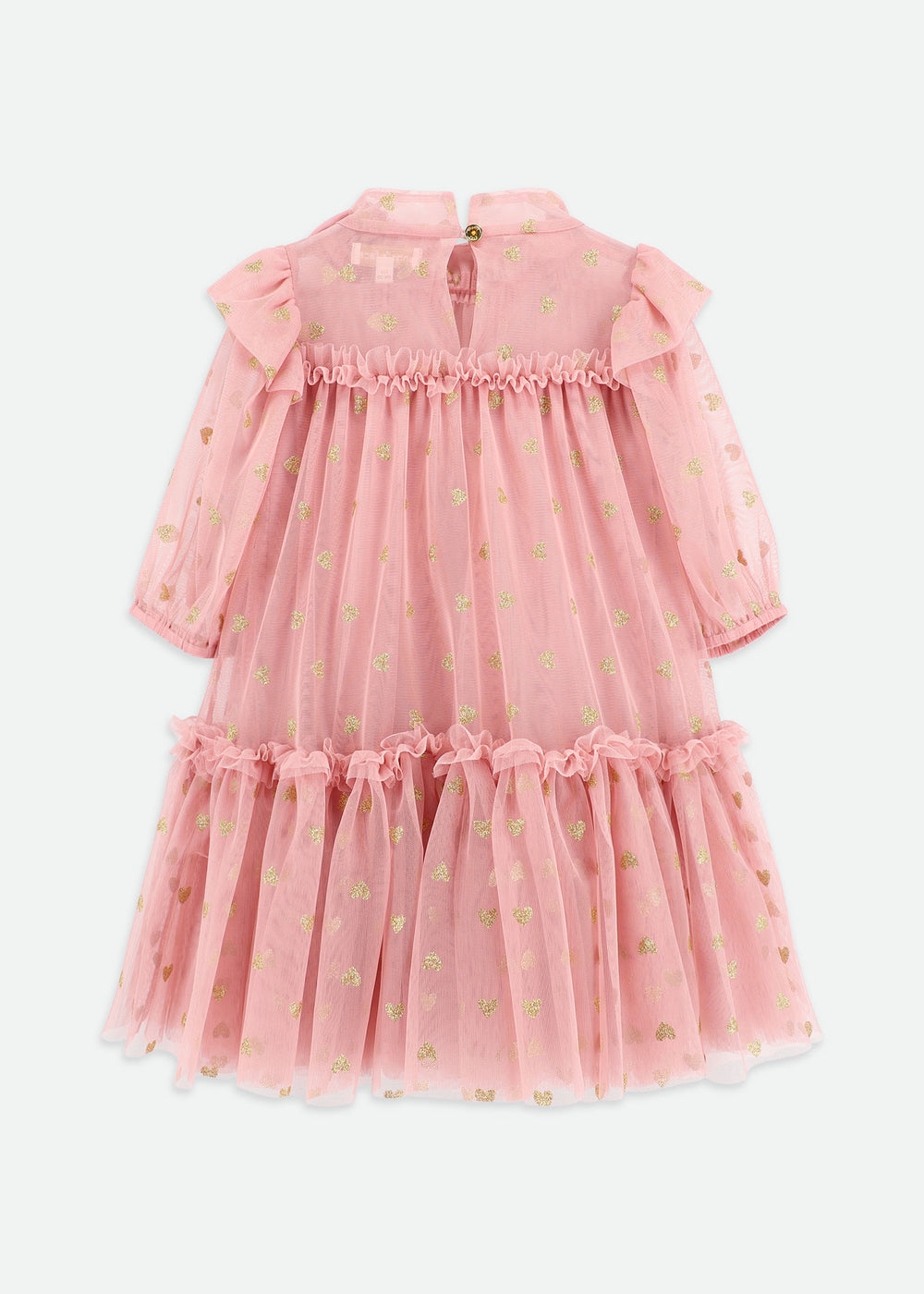 Myrtle Heart Tulle Dress Tea Rose