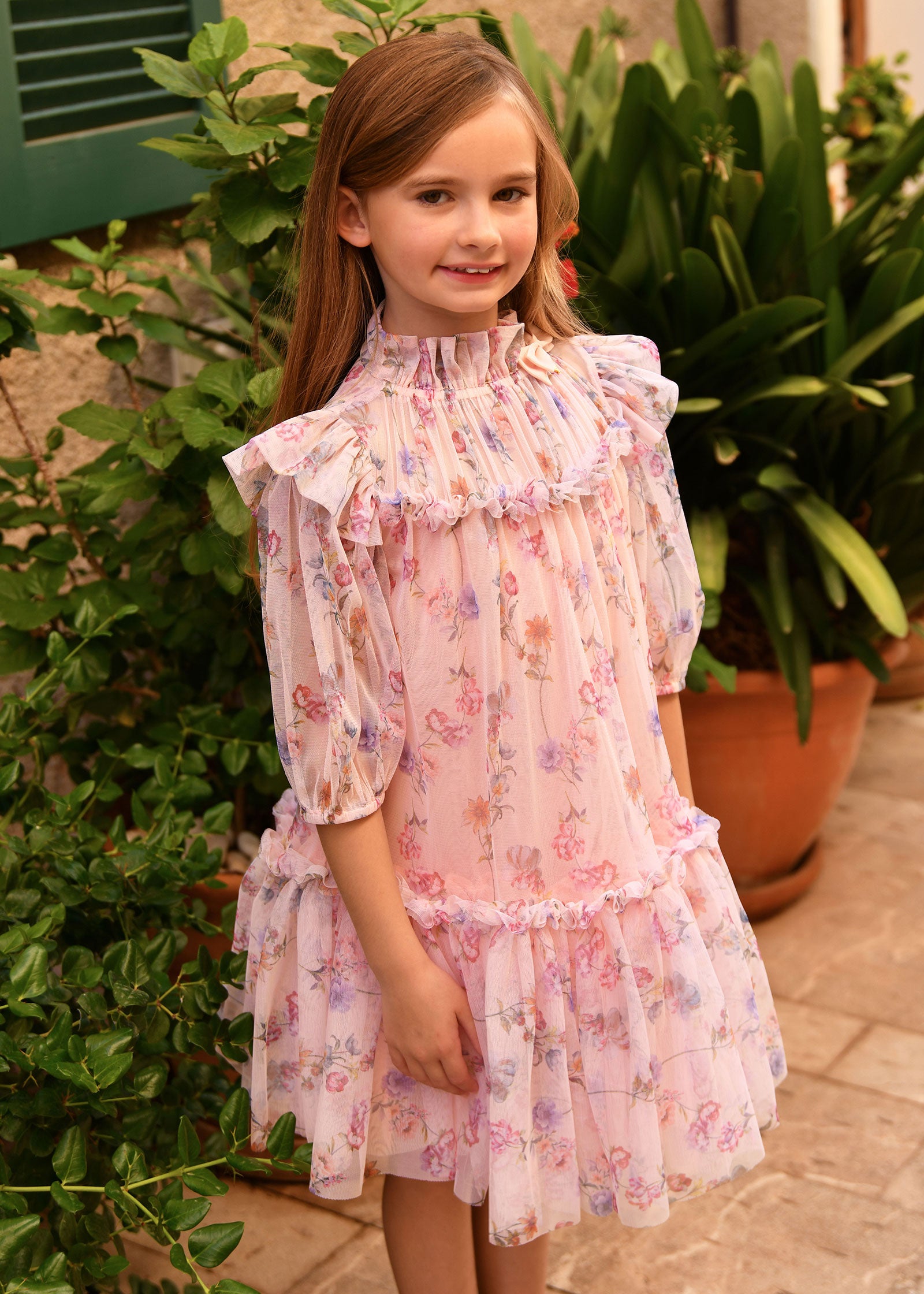 Myrtle Trail Flower Dress Peach – Angel's Face