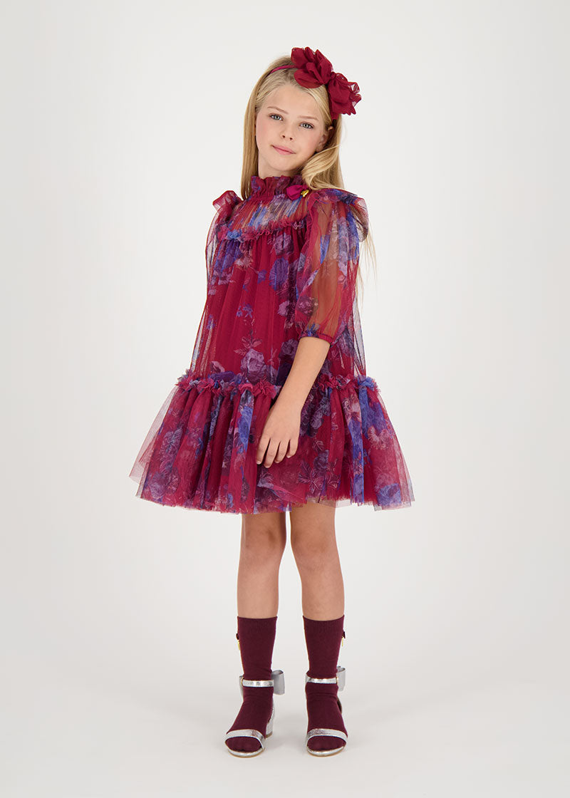 Myrtle Flower Dress Tibetan Red