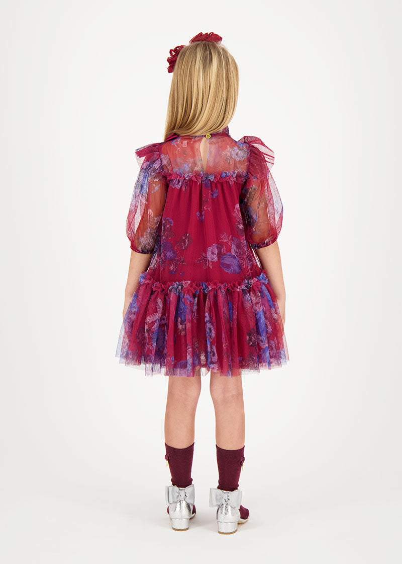 Myrtle Flower Dress Tibetan Red