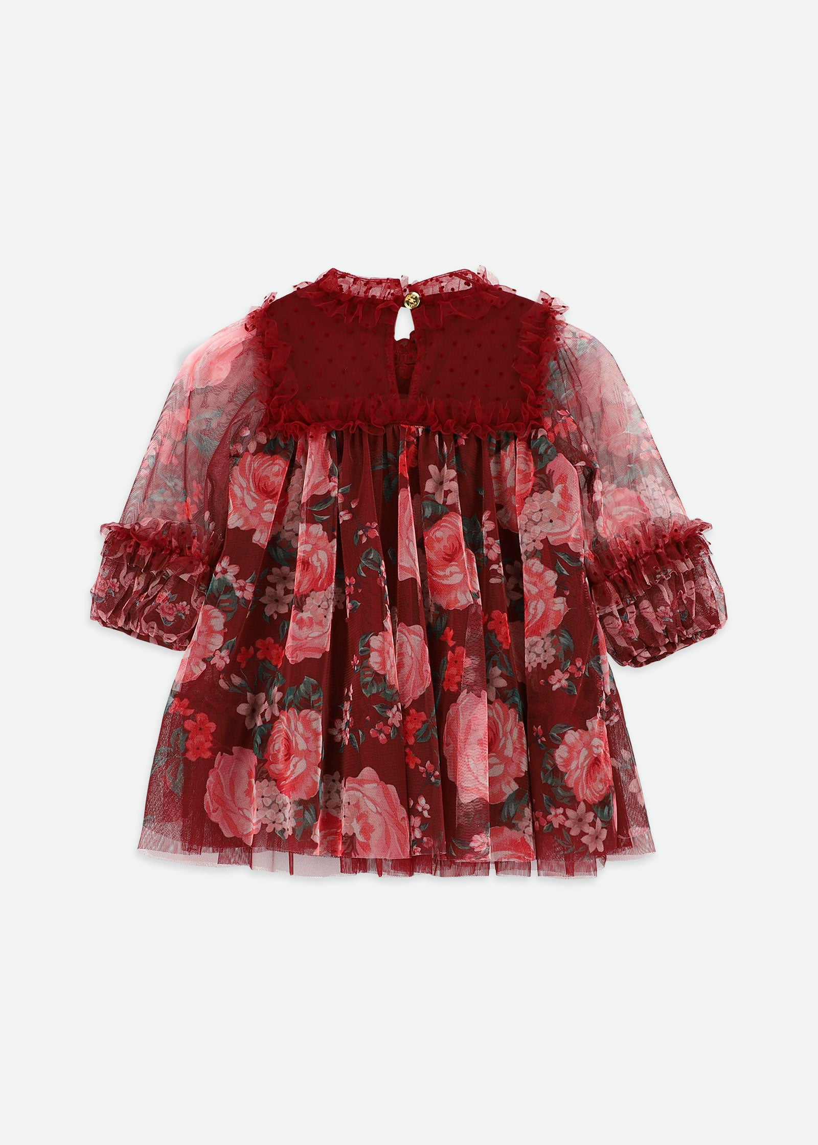 Nadiya Mixed Bow Floral Baby Dress Port
