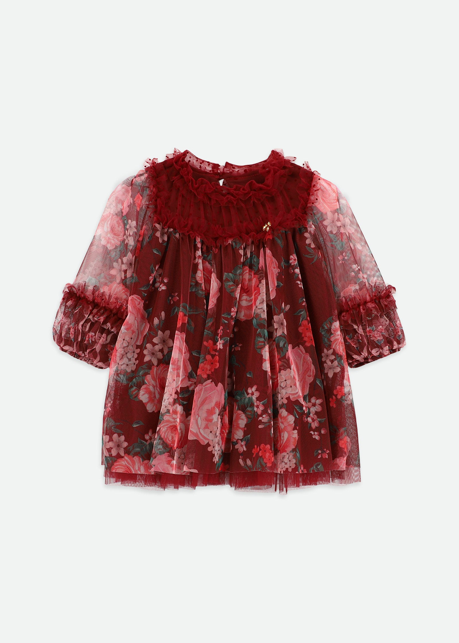 Nadiya Mixed Bow Floral Baby Dress Port