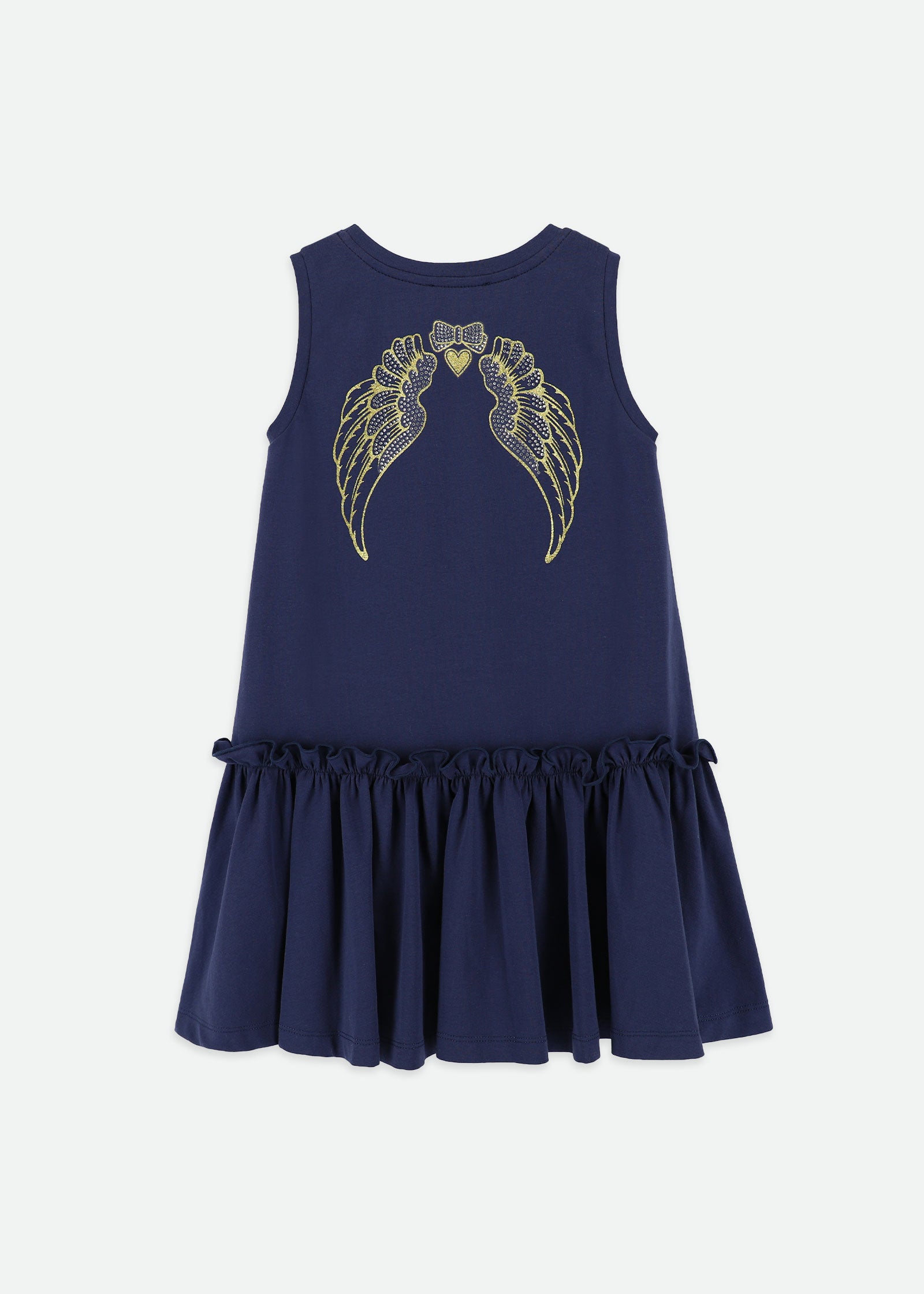 Navigator Printed Wings Dress Navy