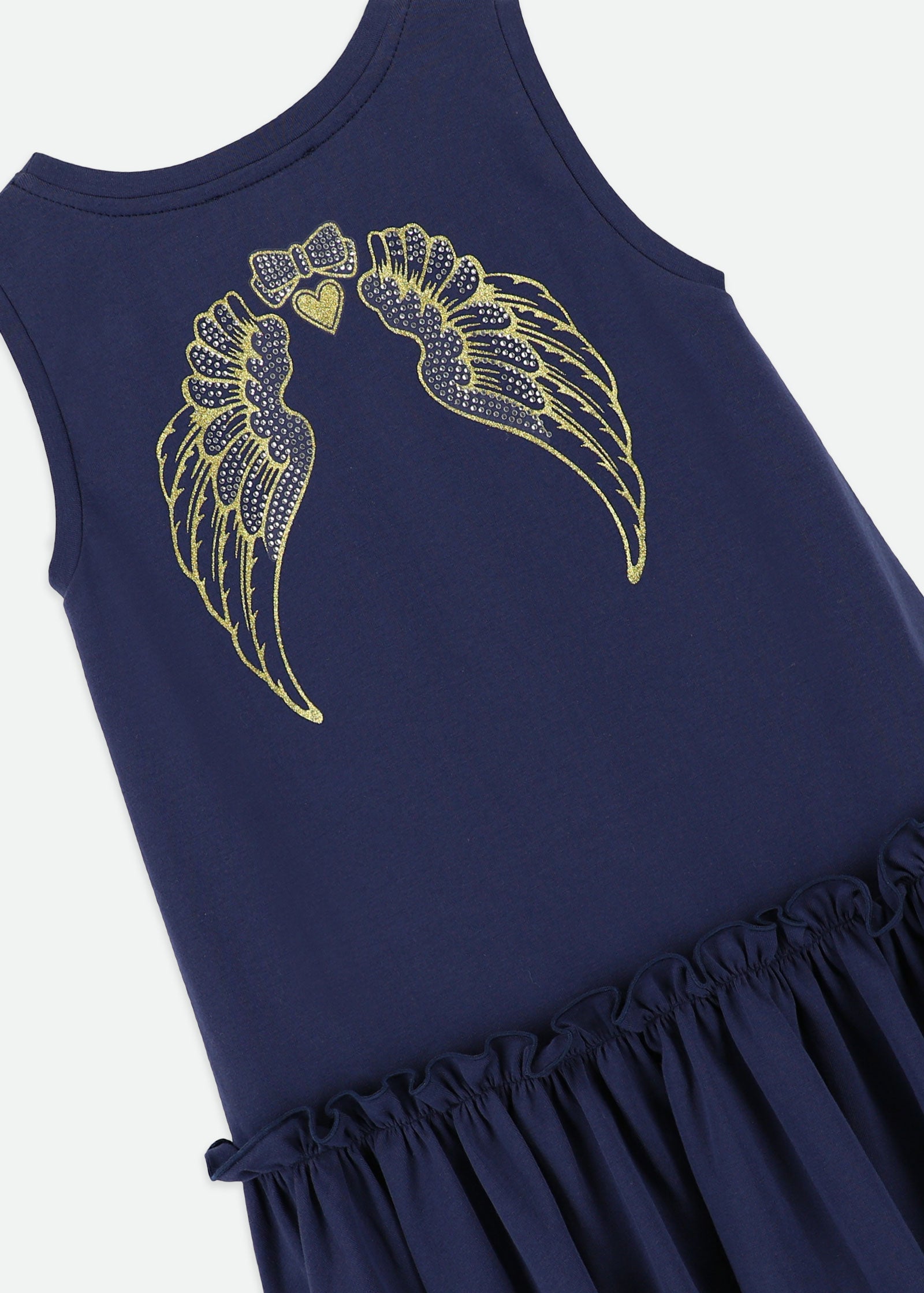 Navigator Printed Wings Dress Navy