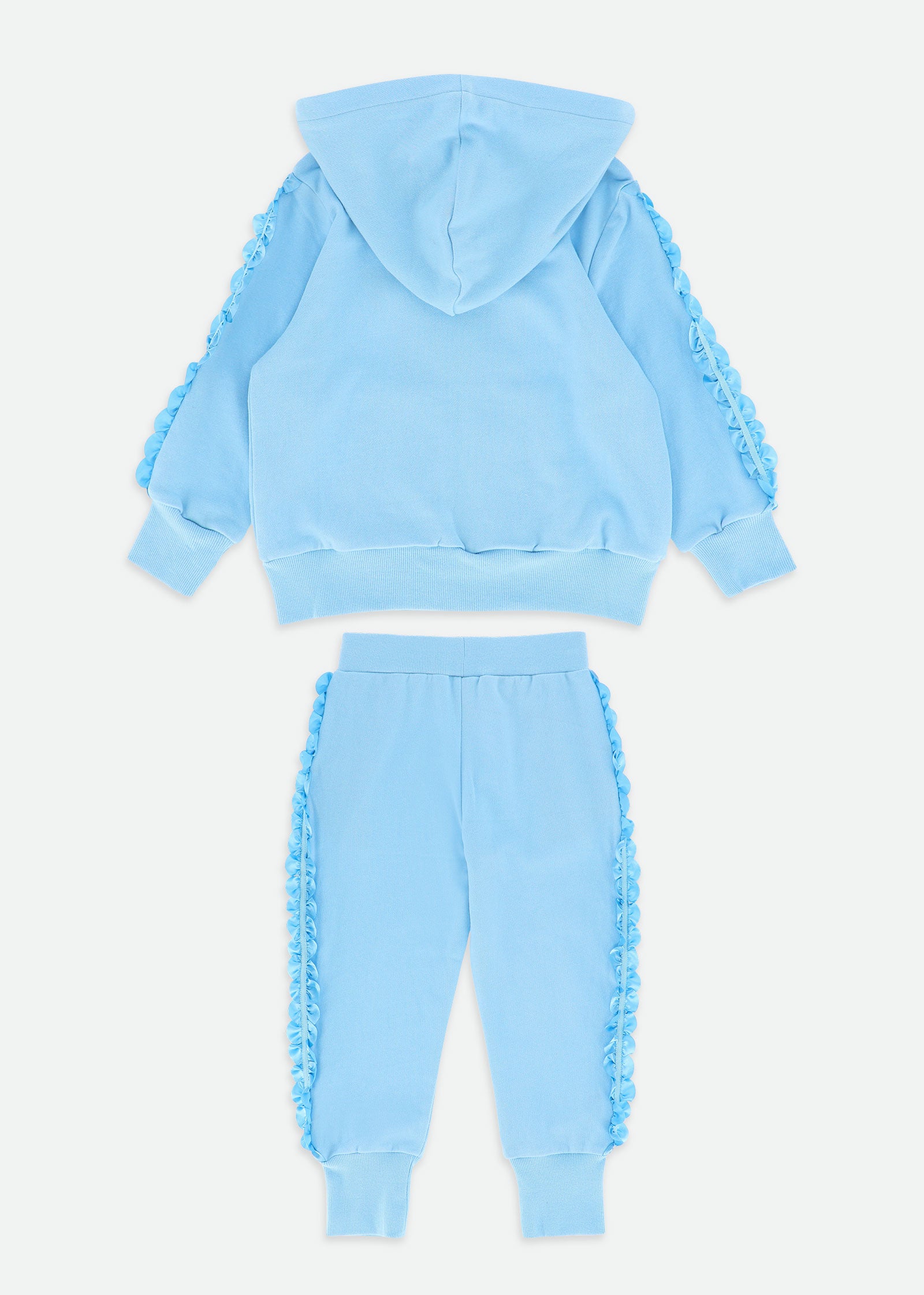 Nerys Satin Trim Tracksuit Baby Blue