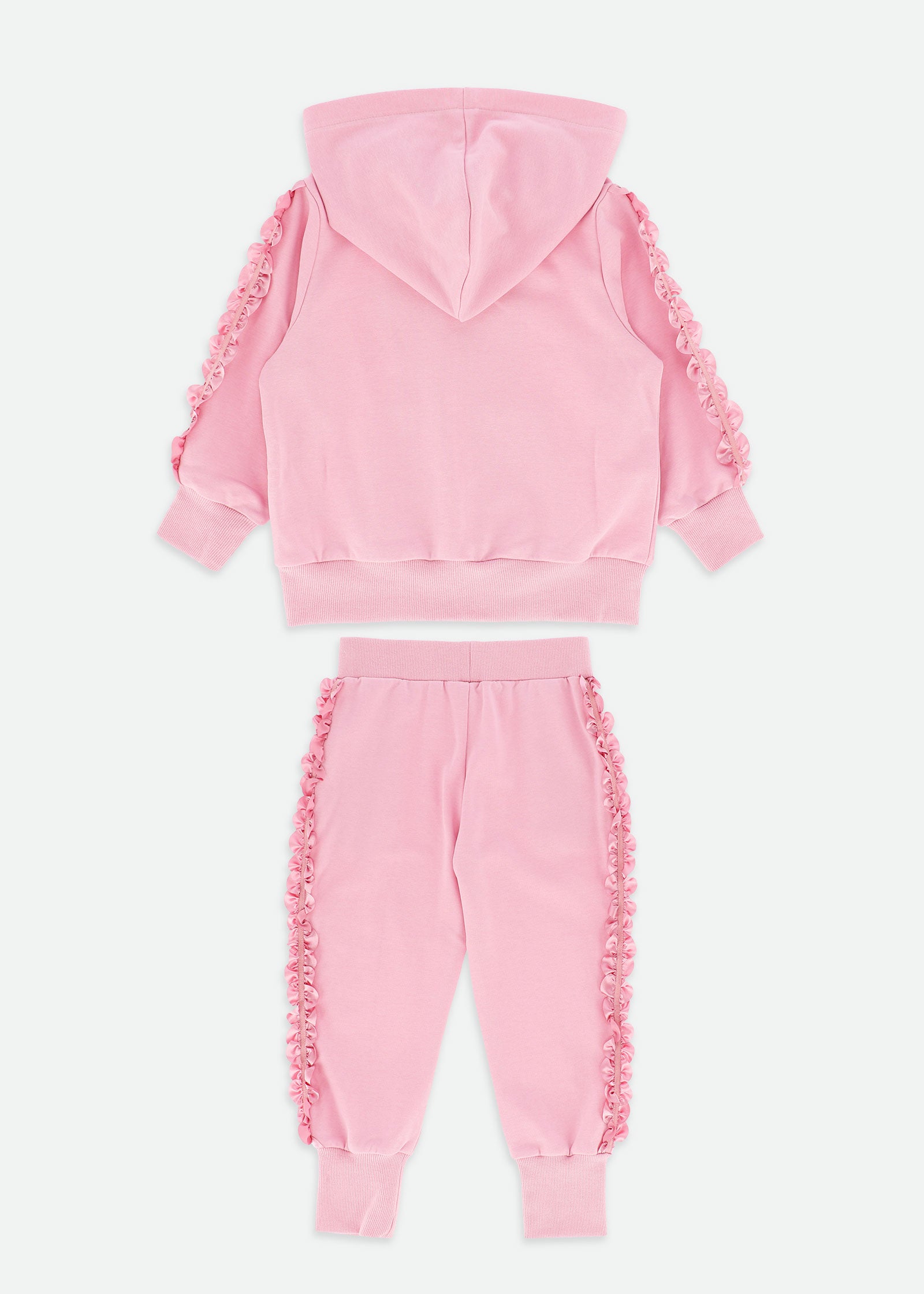 Nerys Satin Trim Tracksuit Tea Rose