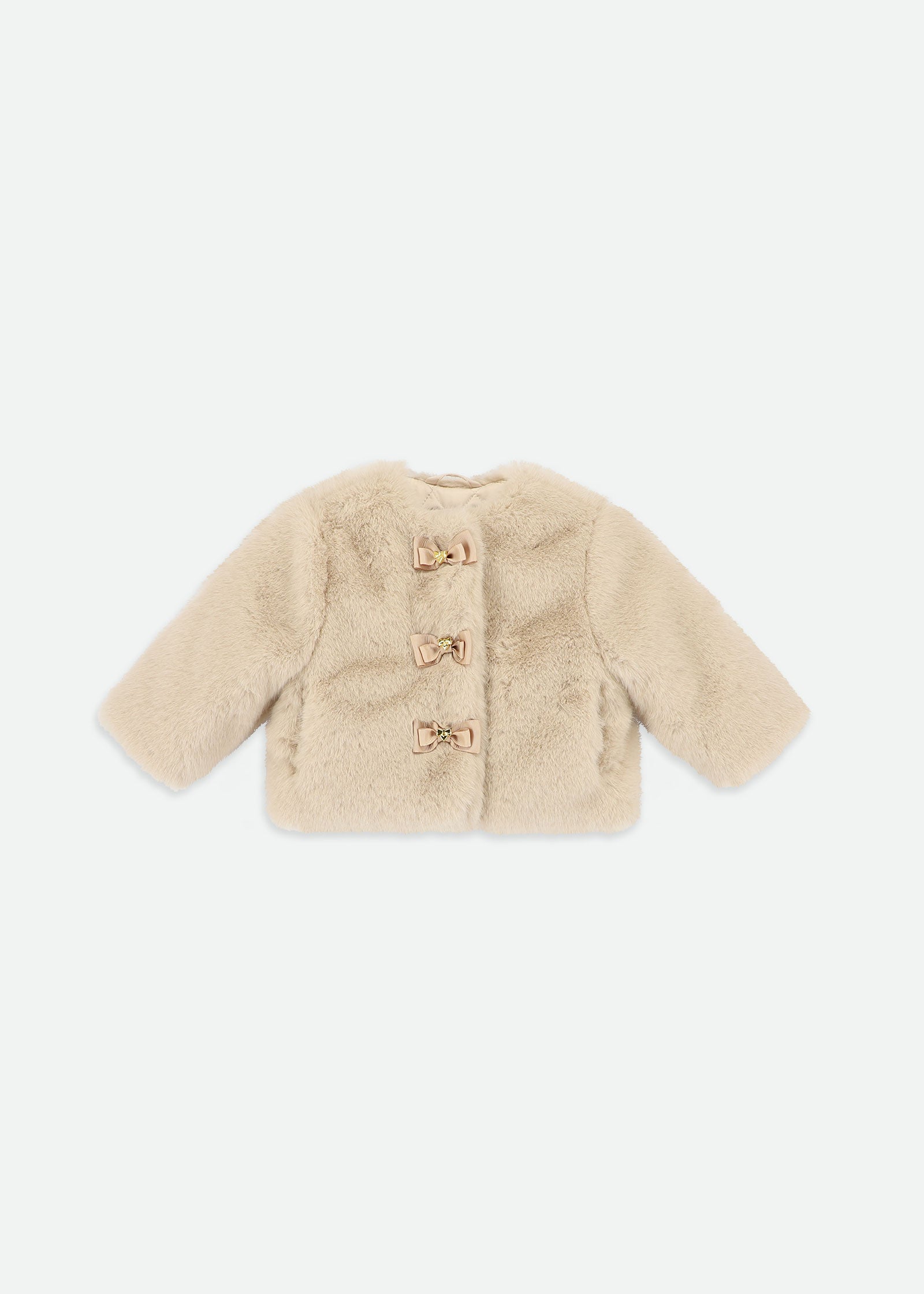 Neve Fur Baby Jacket Biscuit