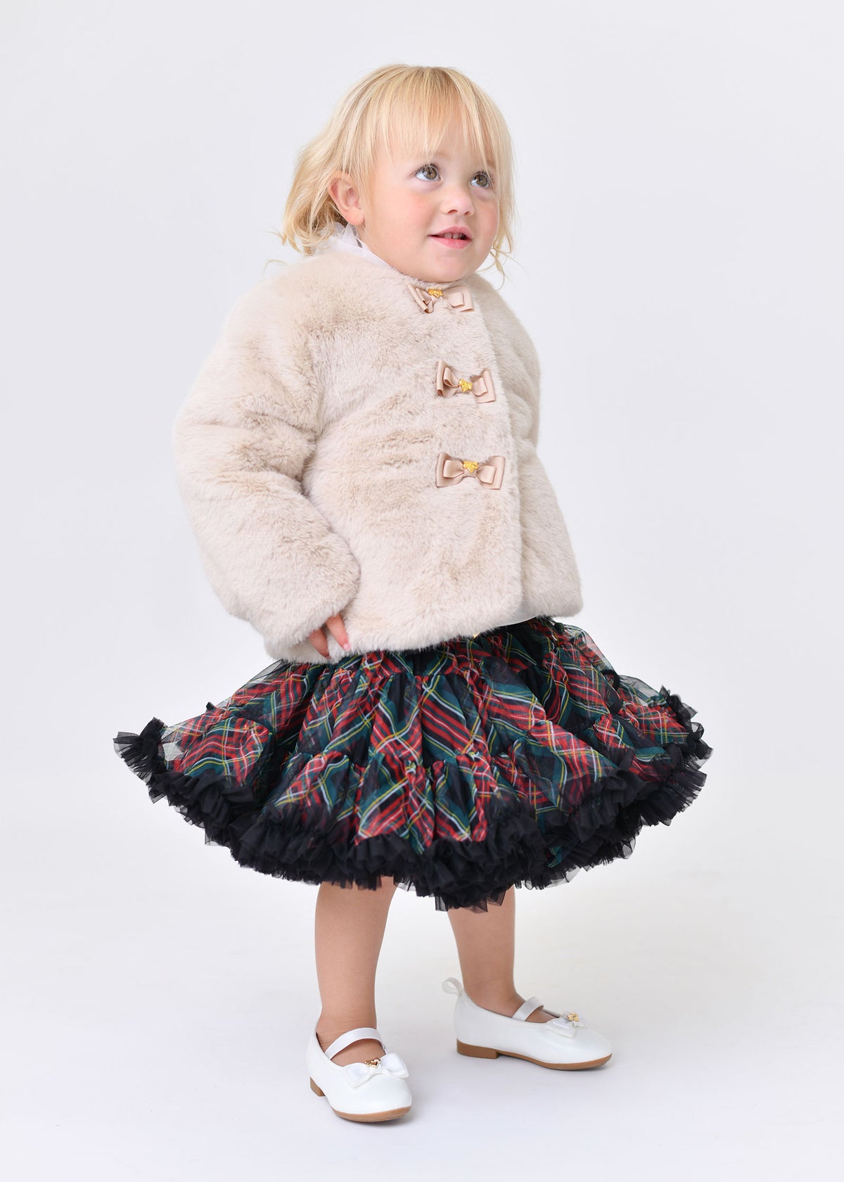 Neve Fur Baby Jacket Biscuit