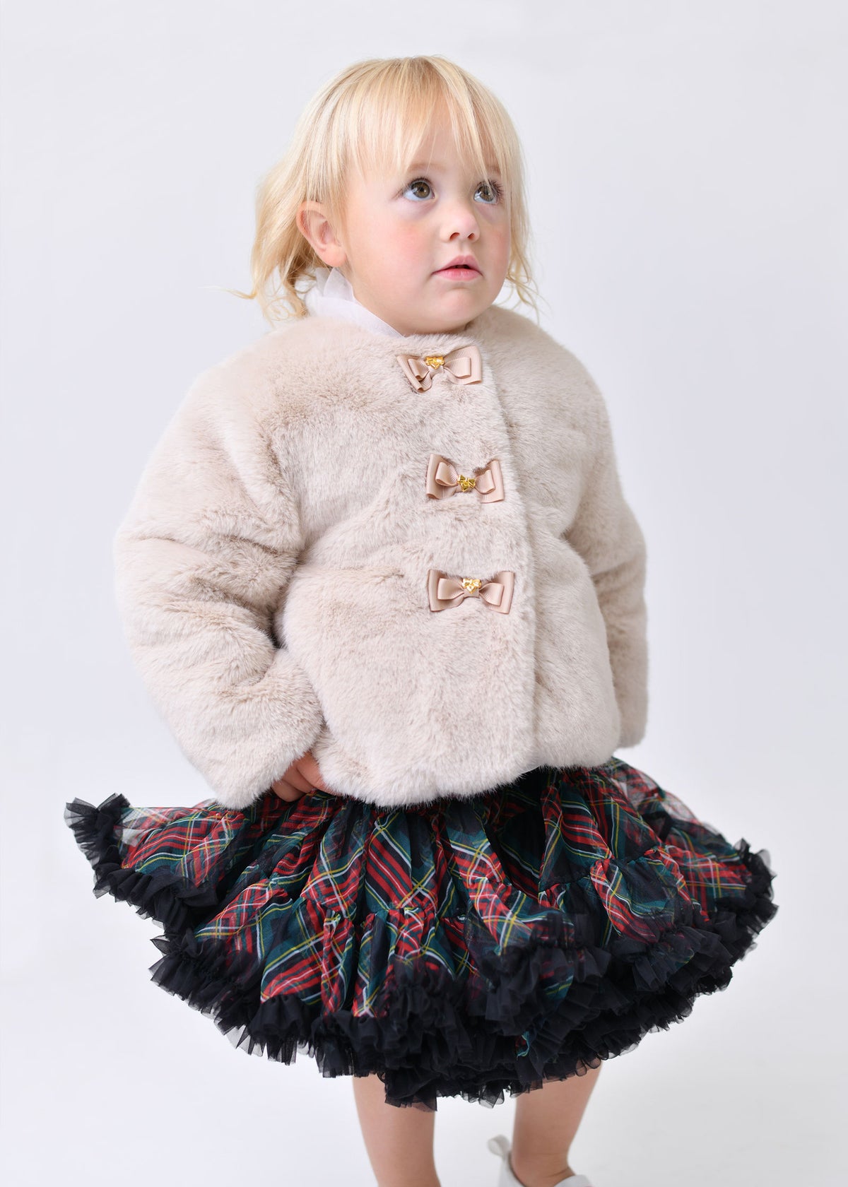 Neve Fur Baby Jacket Biscuit