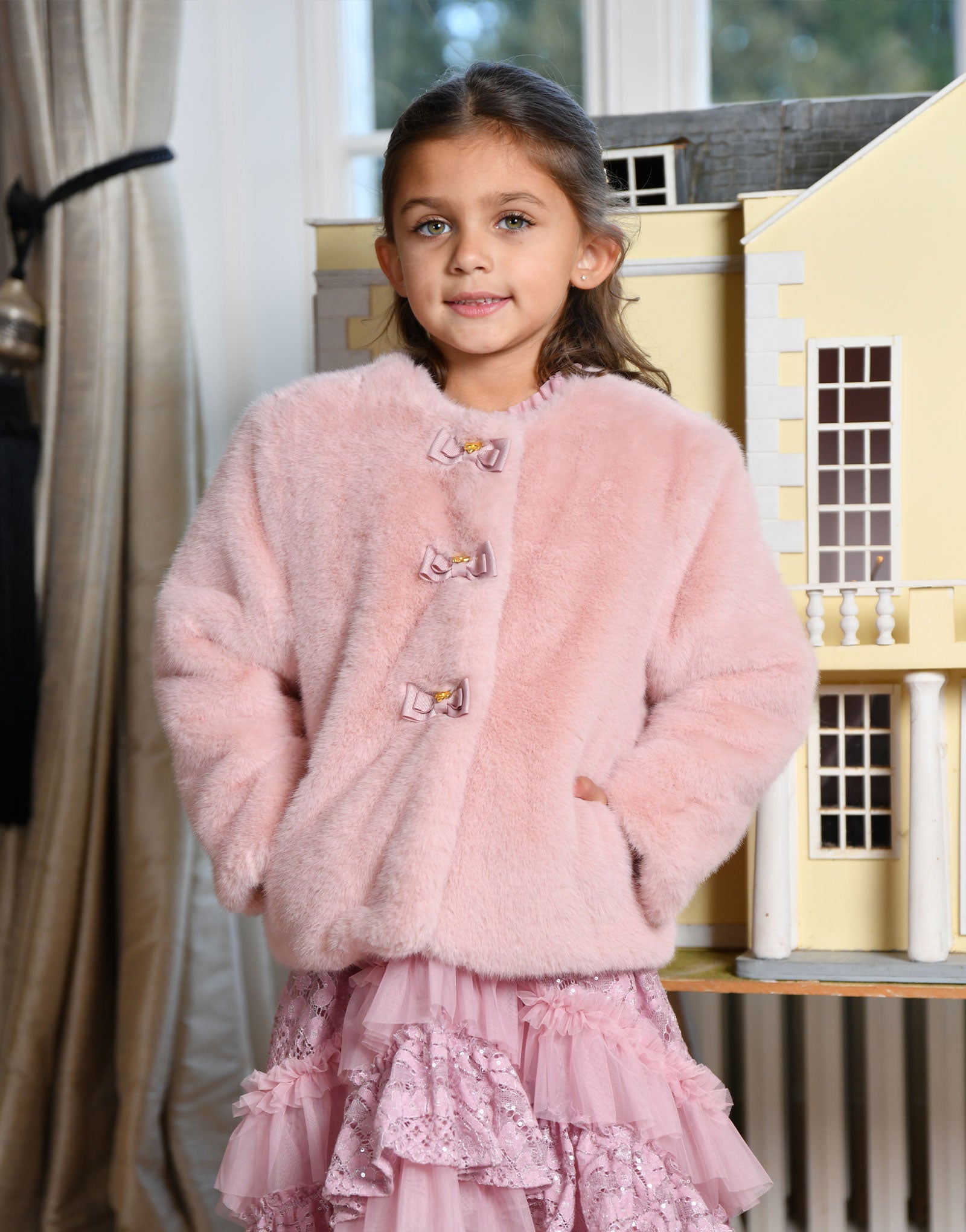 Neve Fur Jacket Pink