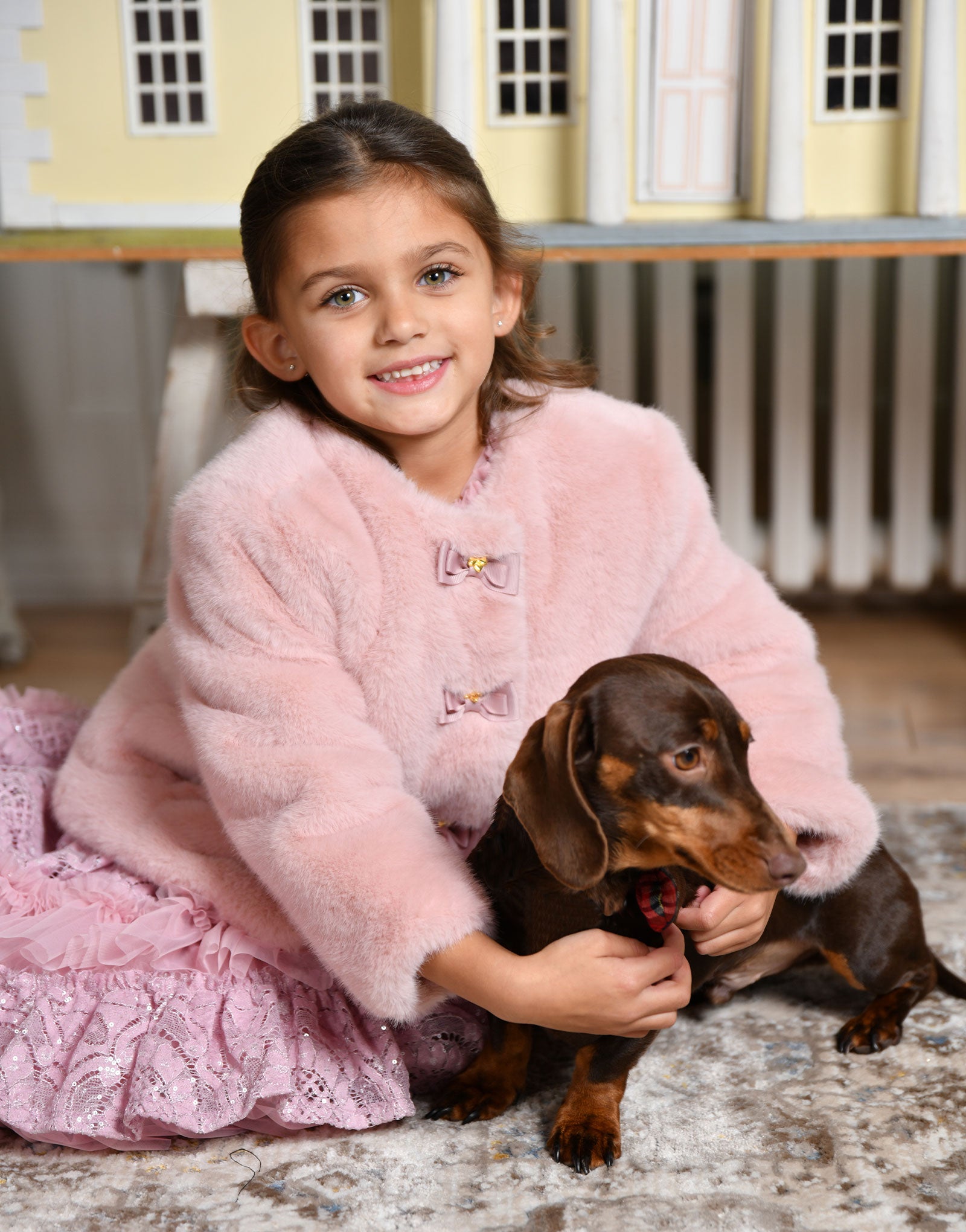 Neve Fur Jacket Pink