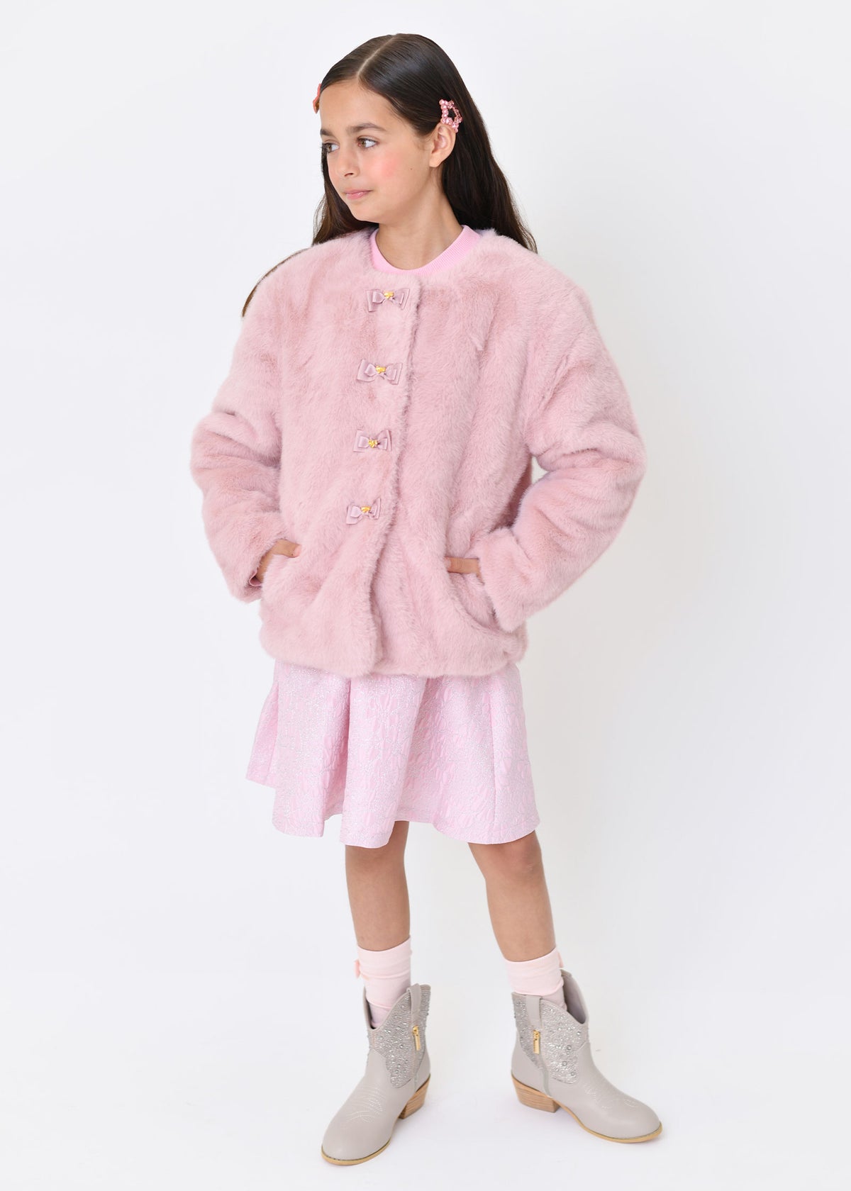 Neve Fur Jacket Pink