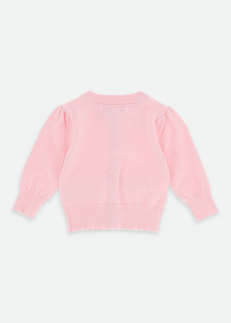 Nicolette Baby Cardigan Pale Pink