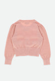 Nicolette Metallic Cardigan Blush