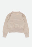 Nicolette Metallic Cardigan Sand