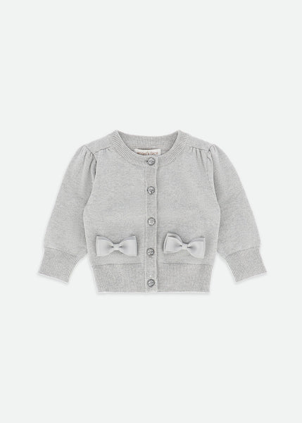 Nikki Metallic Baby Cardigan Silver – Angel's Face