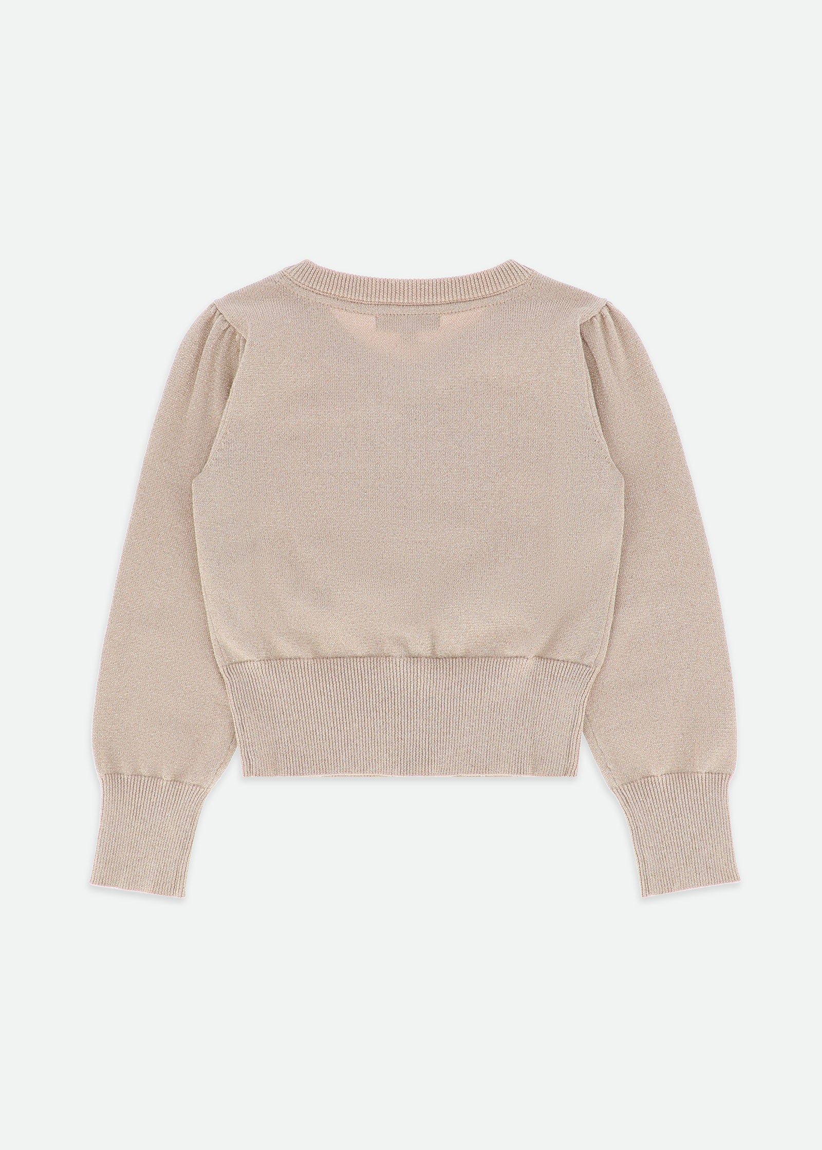 Nikki Metallic Cardigan Gold