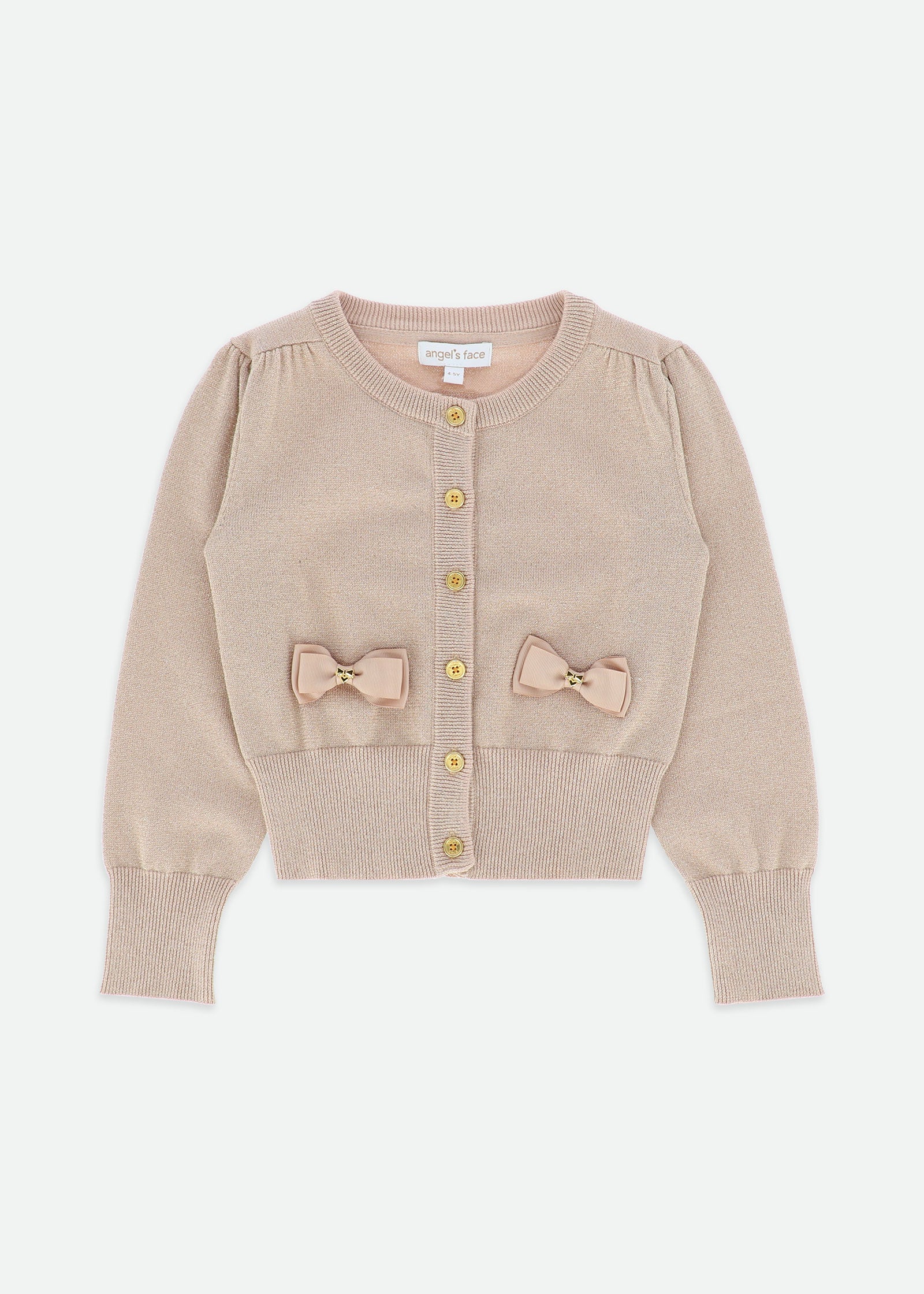 Nikki Metallic Cardigan Gold