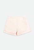 Nita Jacquard Shorts Pale Pink