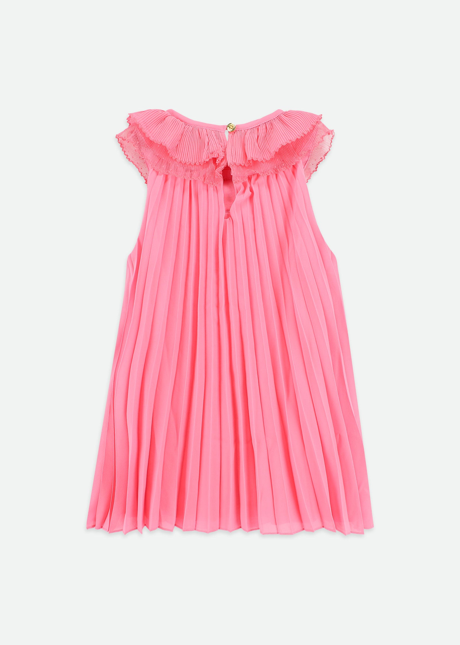 Norma Pleated Dress Begonia Pink