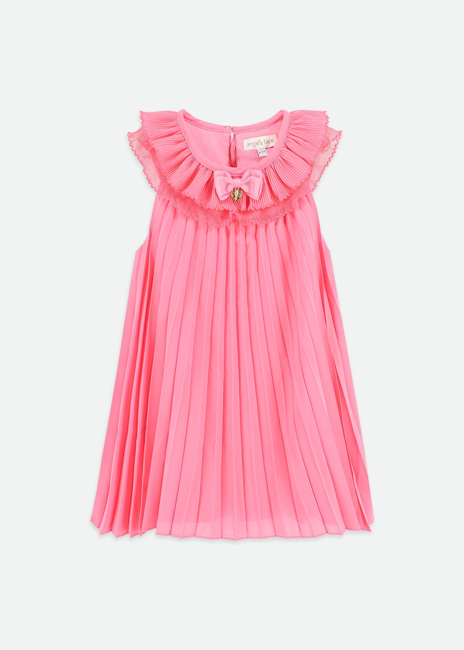 Norma Pleated Dress Begonia Pink