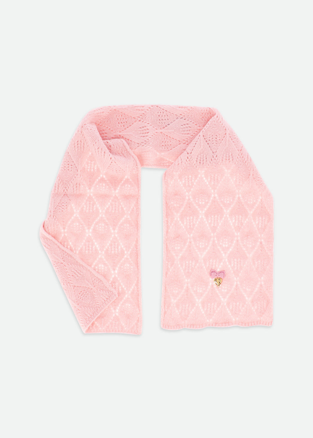 Nottingham Knit Scarf Pink