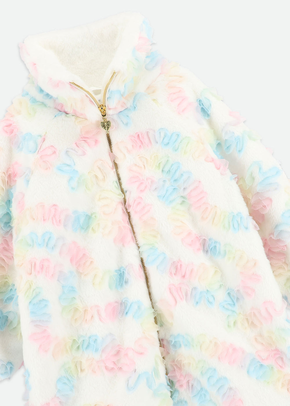 Oscars Fur Pastel Jacket Snowdrop