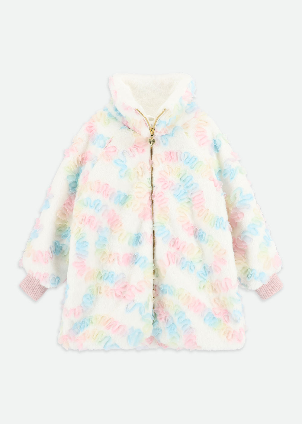 Oscars Fur Pastel Jacket Snowdrop