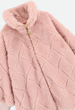 Oscars Fur Weave Jacket Tea Rose