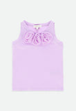 Ottilie Tulle Roses Top Lilac